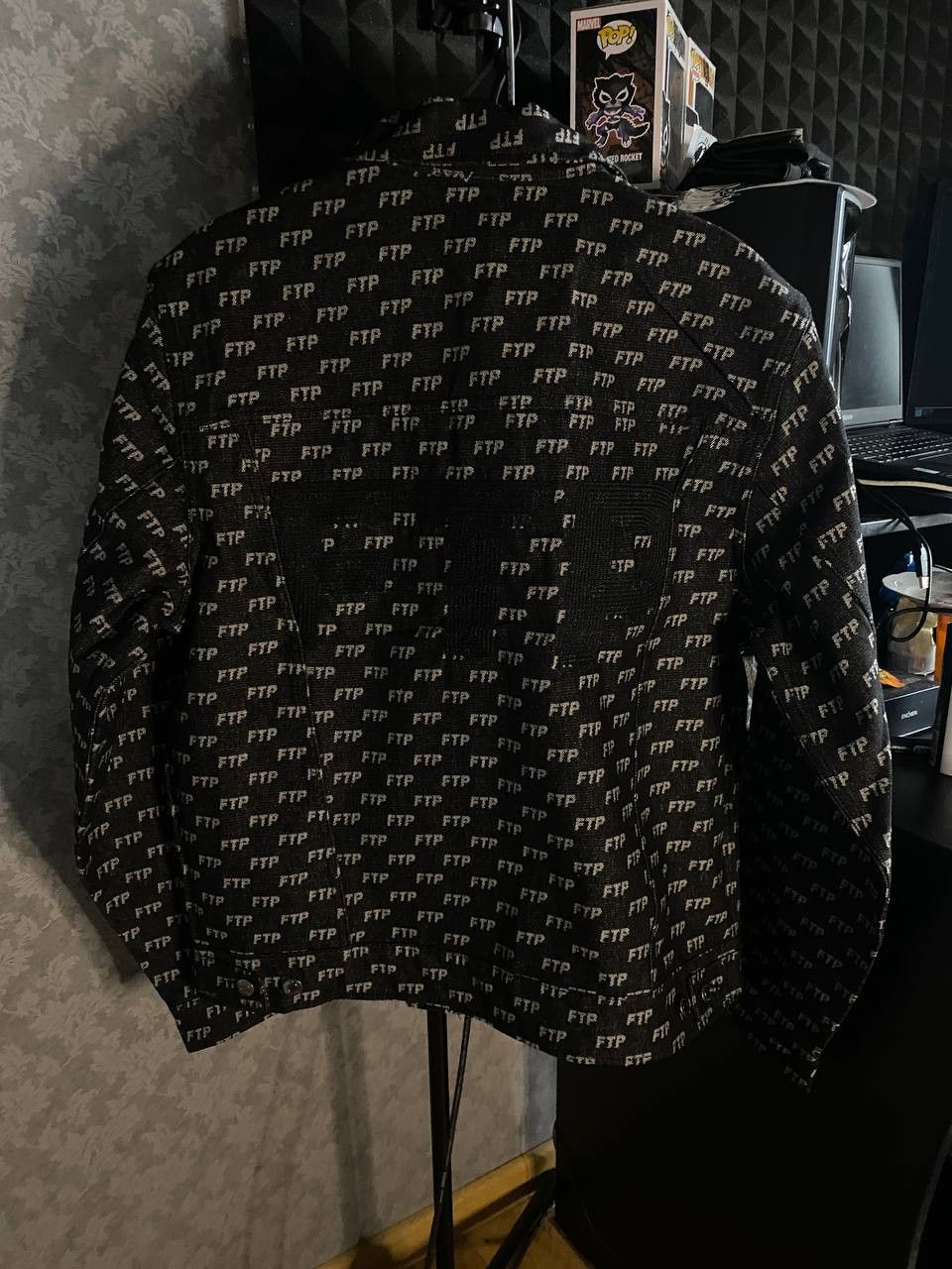 Fuck The Population FTP - Jacquard Denim Logo Trucker Jacket Size US M / EU 48-50 / 2 - 2 Thumbnail