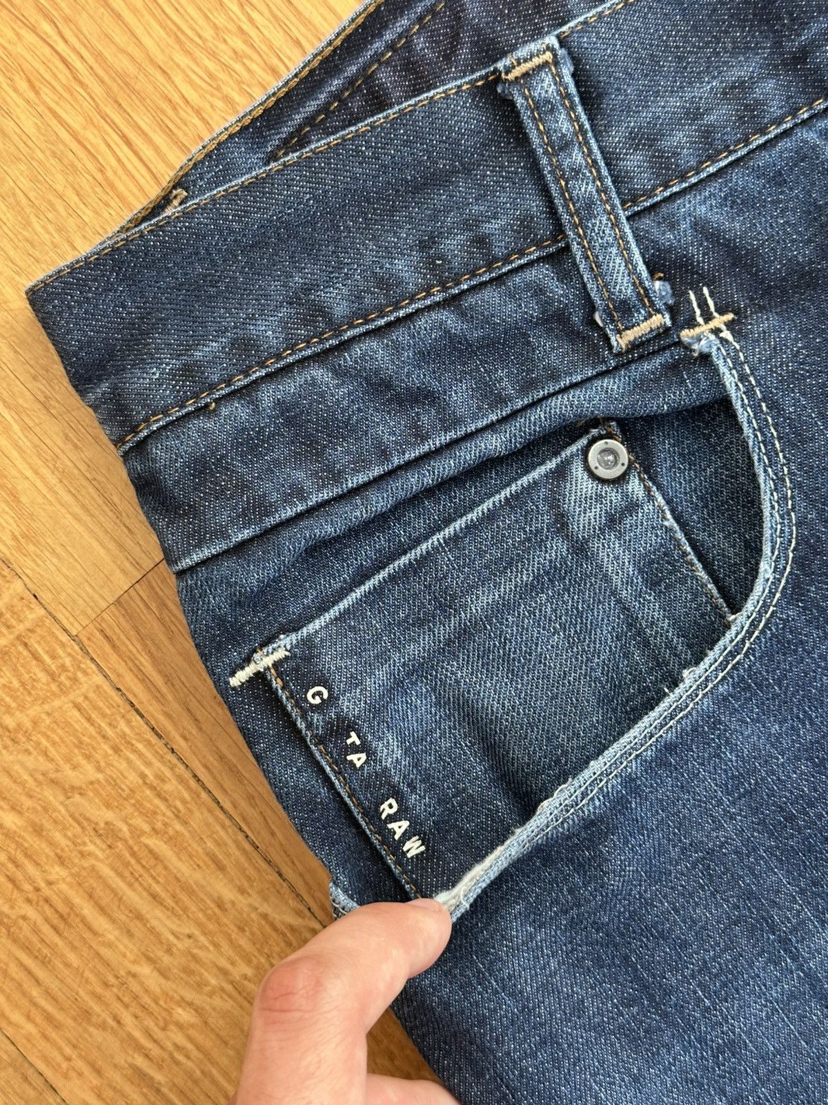 G-Star Vintage G-star Raw Denim Blue Jeans Bag Logo Fit 38/34 Size Size US 38 / EU 54 - 7 Thumbnail