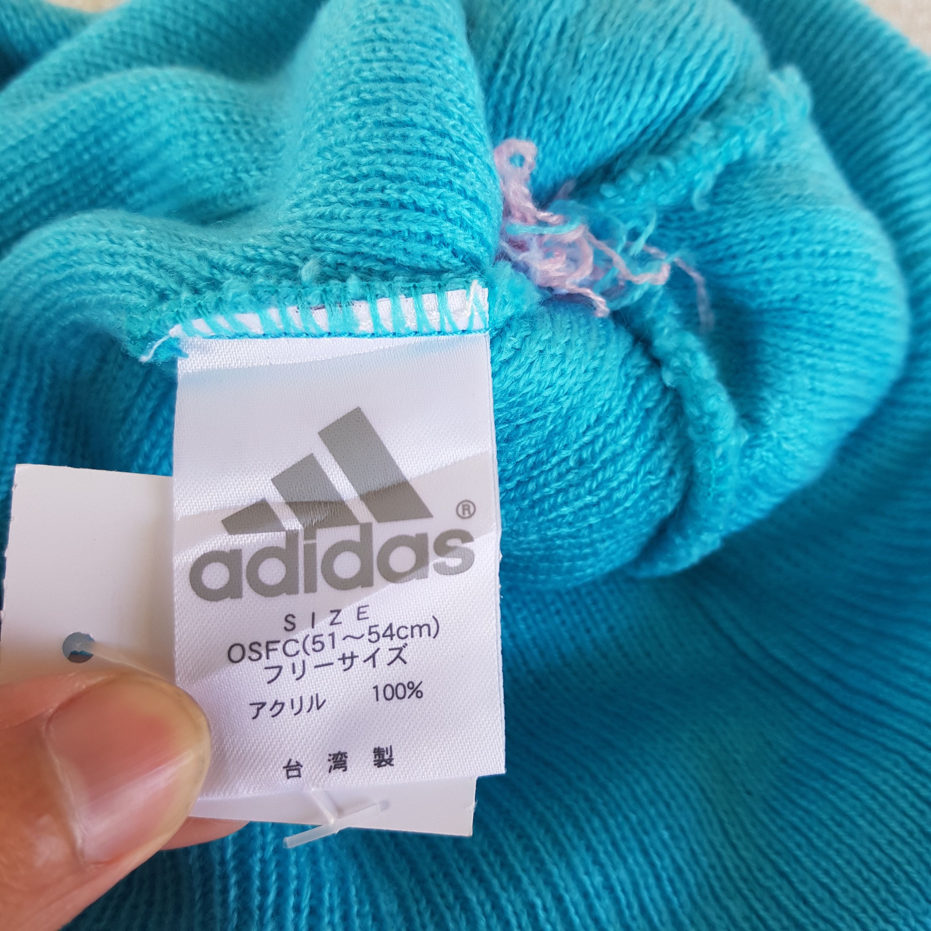 Adidas Vintage Adidas Beanie Fair Isle Ribbed Knit Snow Caps Hats. Size ONE SIZE - 8 Thumbnail