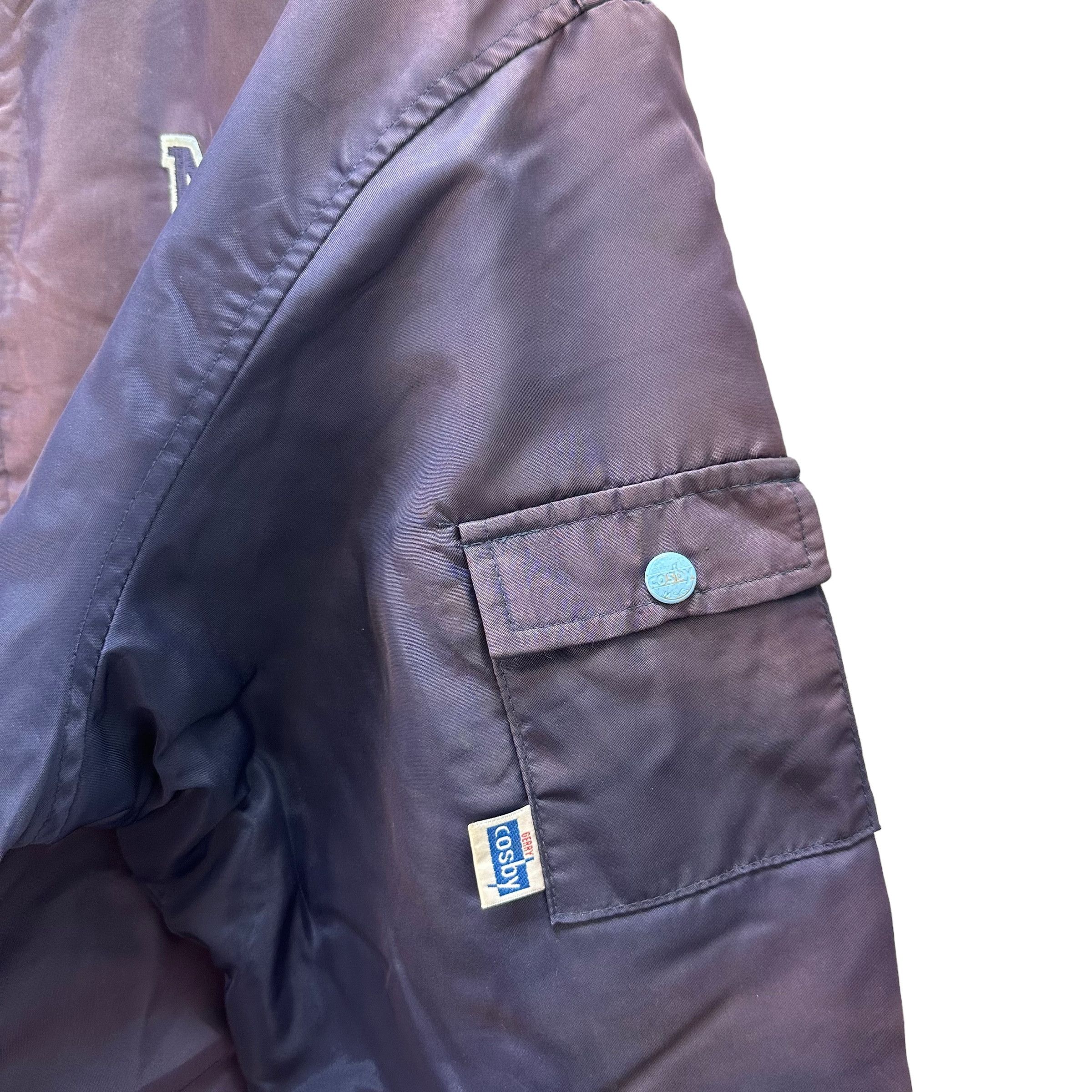 Vintage 80's COSBY MSG BIG LOGO SUN FADED BOMBER JACKET #8745-024 Size US L / EU 52-54 / 3 - 14 Thumbnail