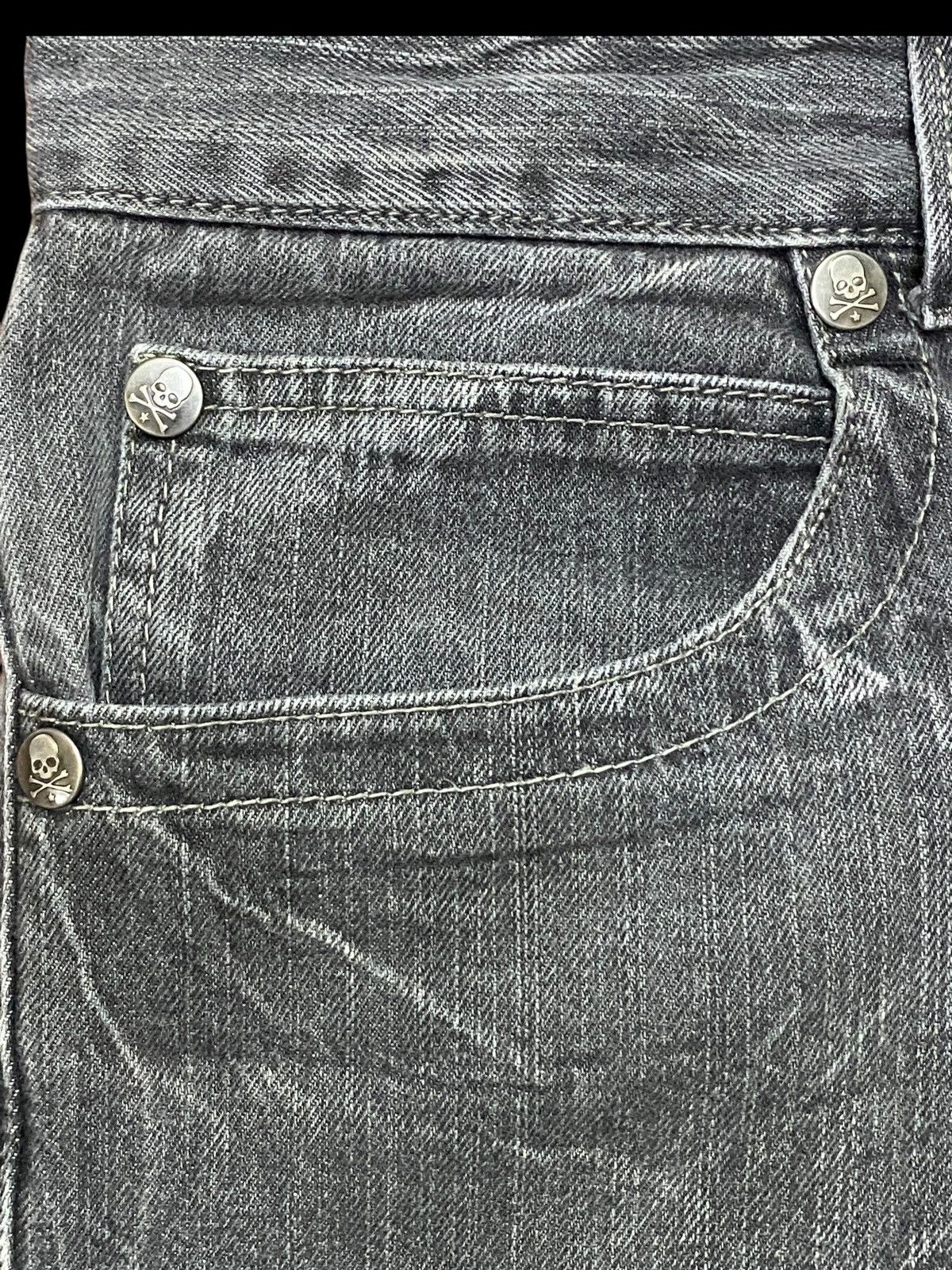 Japanese Brand Vintage Japan Brand Dominate Skull Bones Faded Loose Jeans Size US 32 / EU 48 - 10 Thumbnail