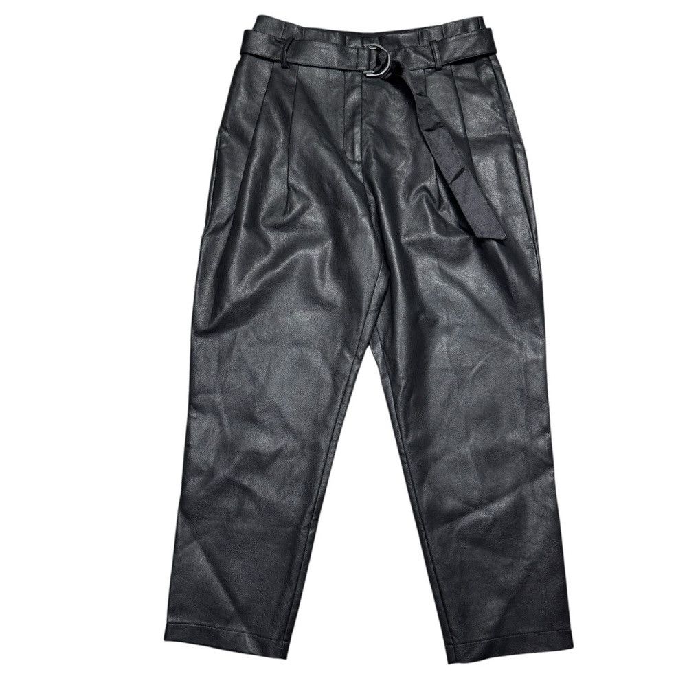 Bcbgmaxazria BCBGMAXAZRIA Pleated Faux Leather Pants Size M Size 32" / US 10 / IT 46 - 3 Thumbnail
