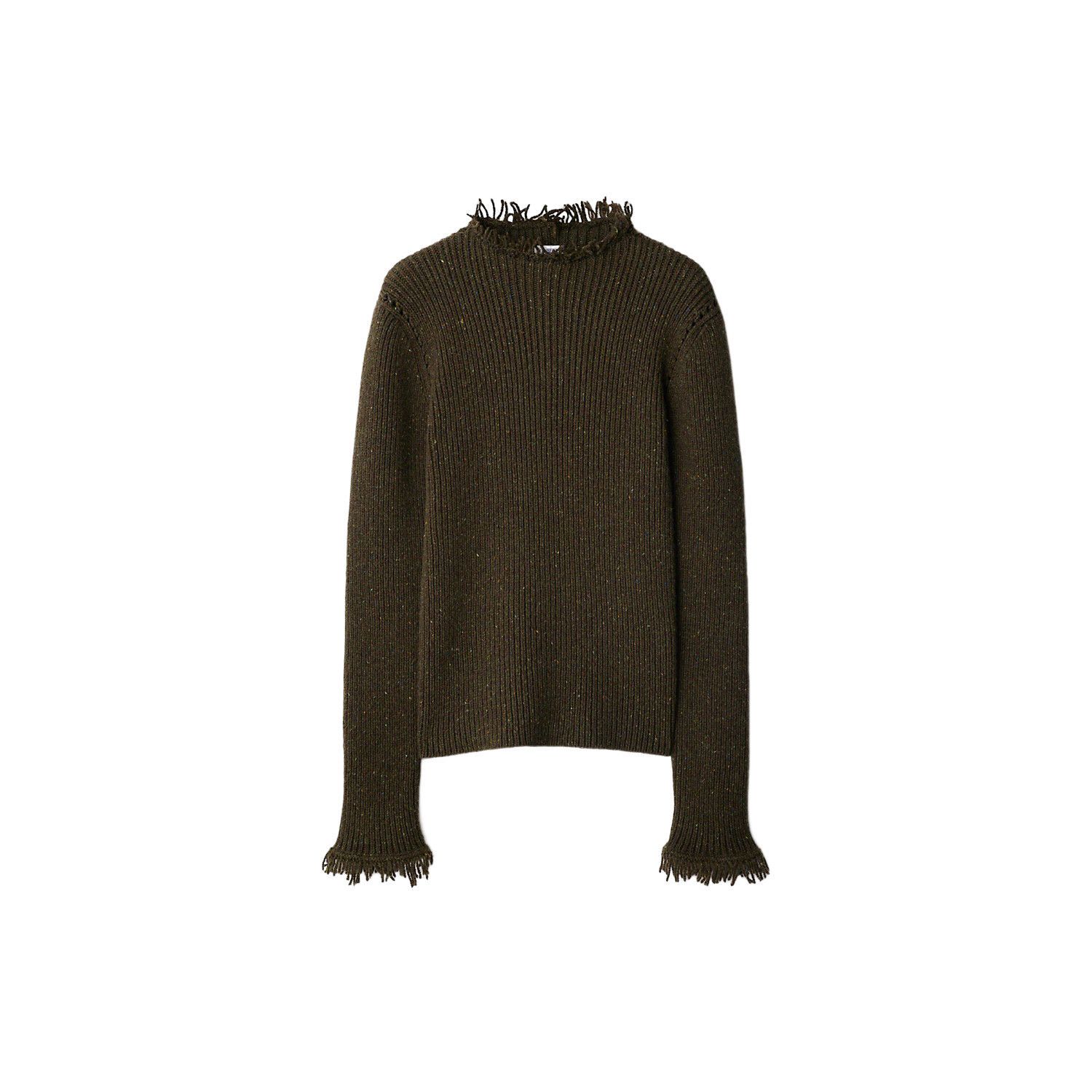 BURBERRY Runway $1650 Furrow Wool Sweater New And Authentic