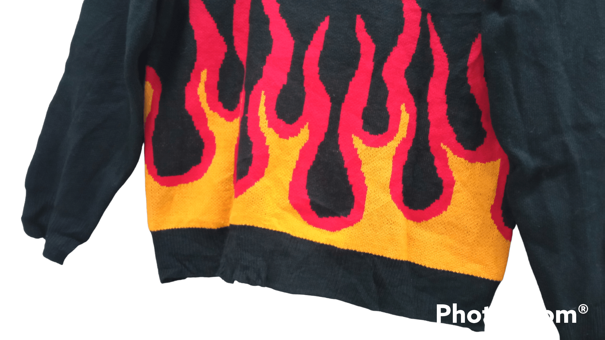 Japanese Brand × Vintage 🔥🔥Vintage Style Pipue De Pique Flame Sweatshirt Size US S / EU 44-46 / 1 - 15 Thumbnail
