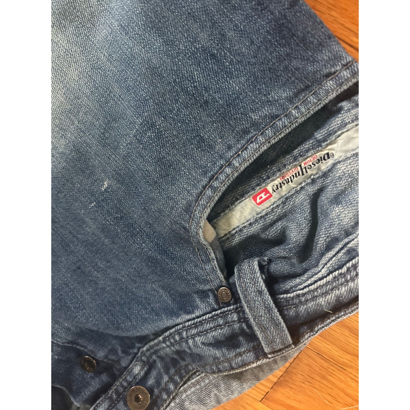 Diesel × Vintage Men DIESEL SLAMMER 71 Slim STRAIGHT Zipper Denim Jeans 38x32 Size US 38 / EU 54 - 7 Thumbnail