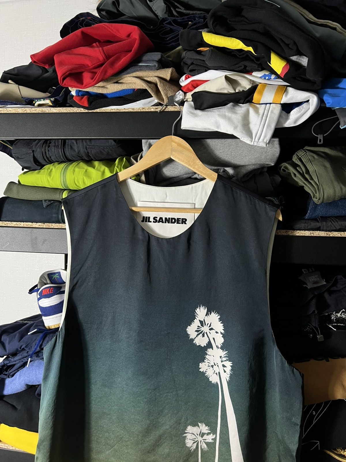 Jil Sander 🌅 NWT Jil Sander Degradé Palm Tree Tank Top Size 52 (XL) Size US L / EU 52-54 / 3 - 6 Thumbnail
