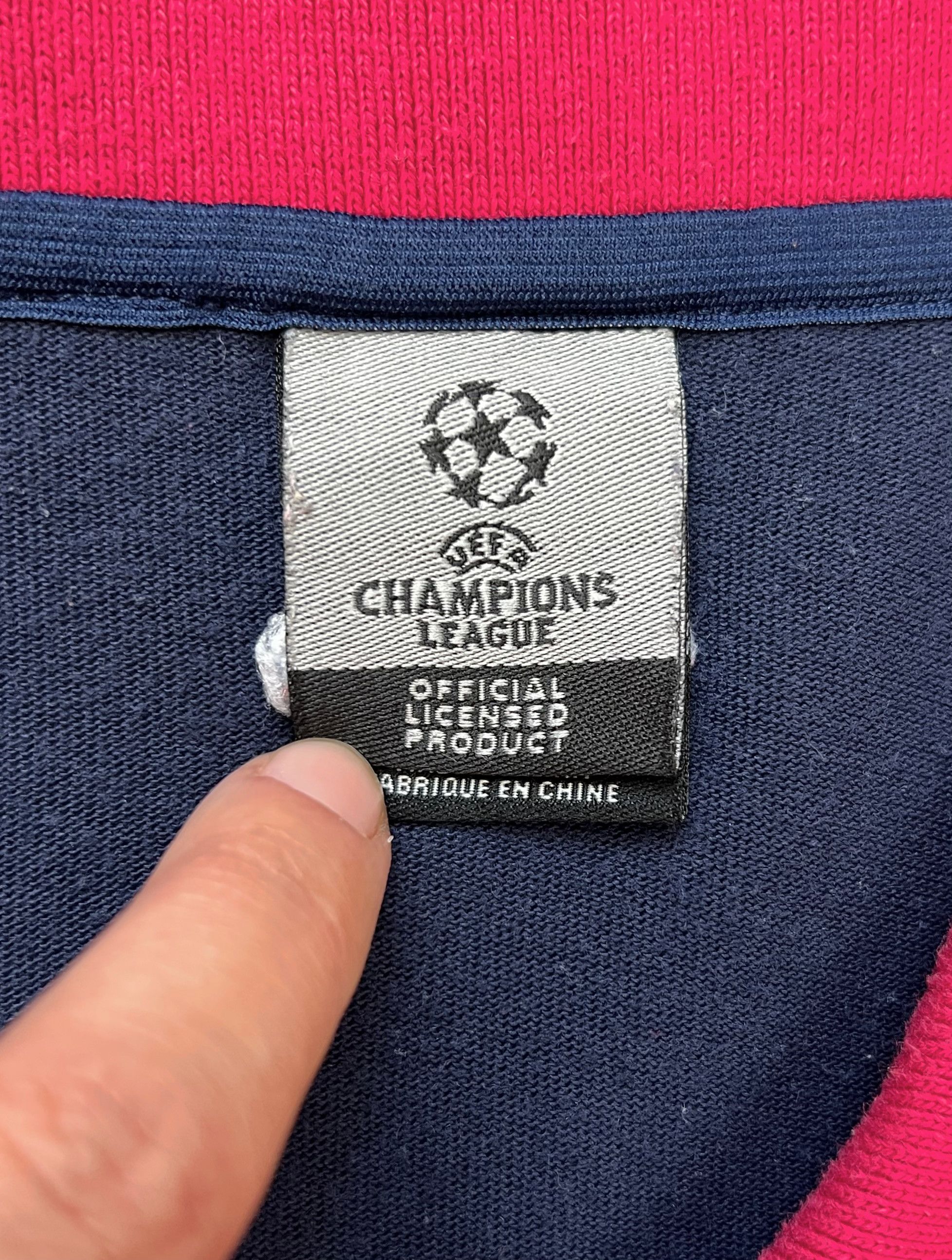 Adidas Vintage 2002 Adidas Bayern Munich UEFA 1/4 Zip Polo Shirt Size US XL / EU 56 / 4 - 16 Thumbnail