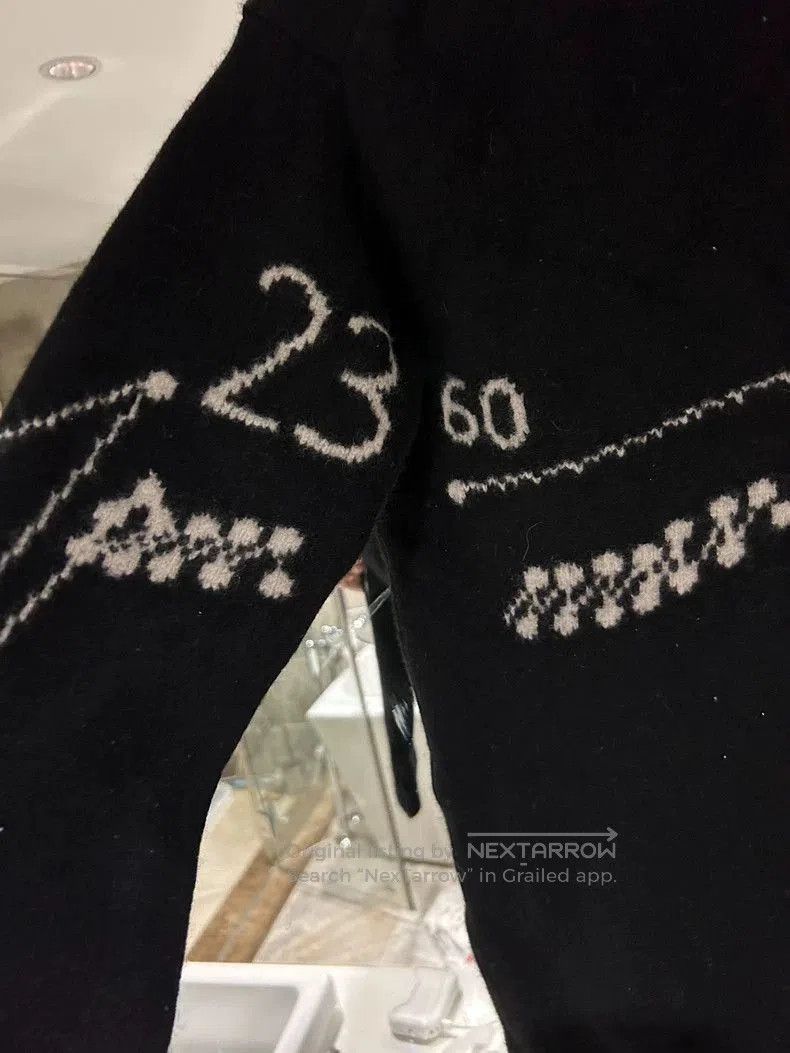 Yohji Yamamoto Yohji Yamamoto Musical Note Black Wool Sweater Size US S / EU 44-46 / 1 - 3 Thumbnail
