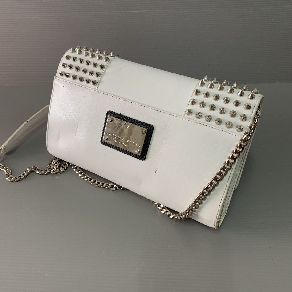 Philipp Plein 💥🔥HOT SALE🔥💥Authentic Philipp Plein Leather Slingbag Clutch Size ONE SIZE - 9 Thumbnail