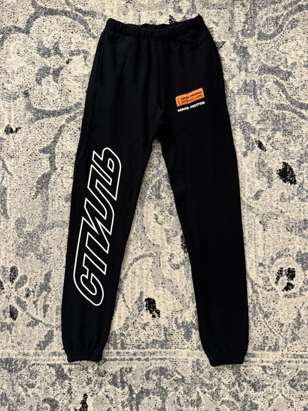 Heron Preston Heron Preston Logo Patch Elasticated-Waist Track Pants NEW Size US 31 - 1 Thumbnail