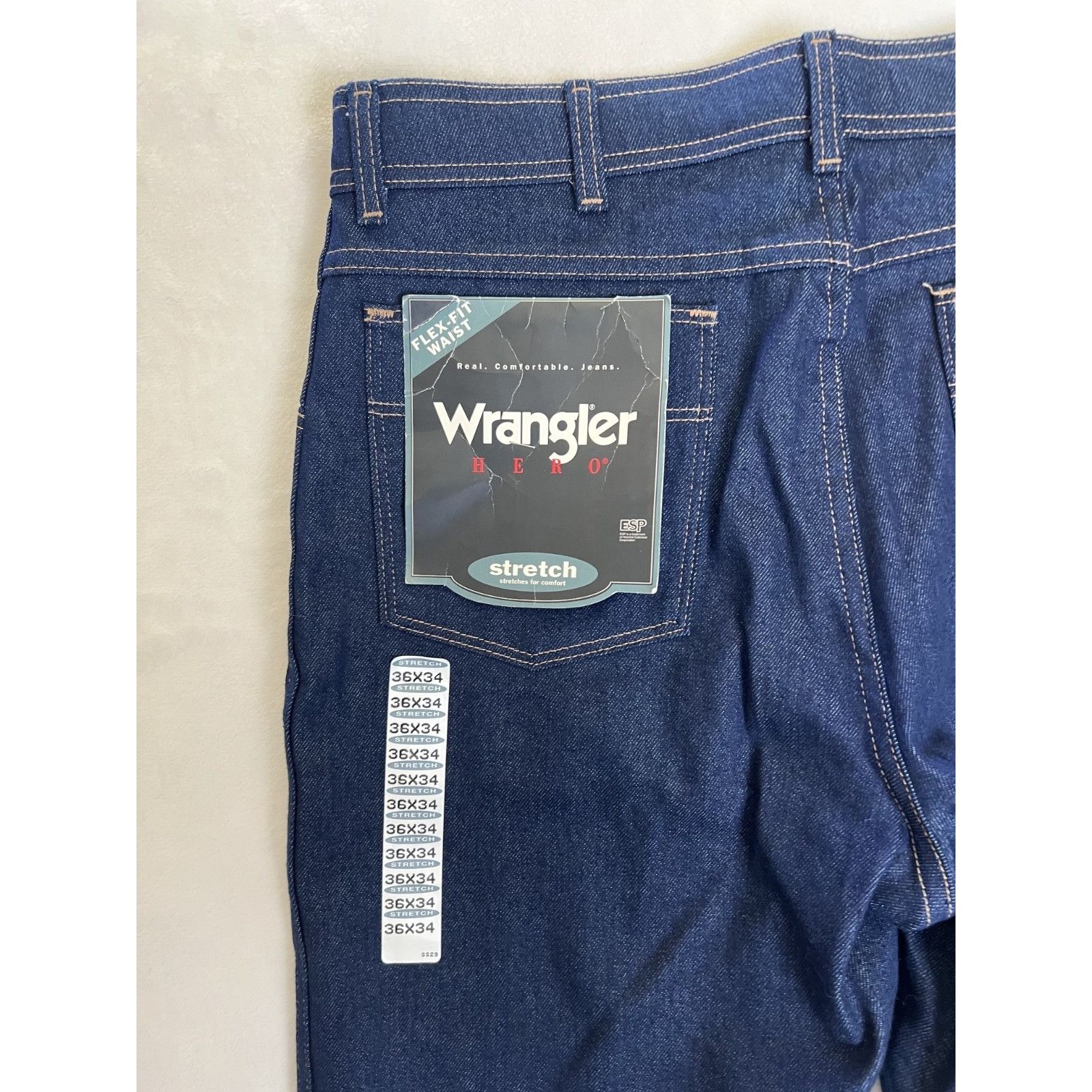 Wrangler Vintage Wrangler Hero Flex-Fit Waist Men's Denim Pants Size Size US 36 / EU 52 - 6 Thumbnail