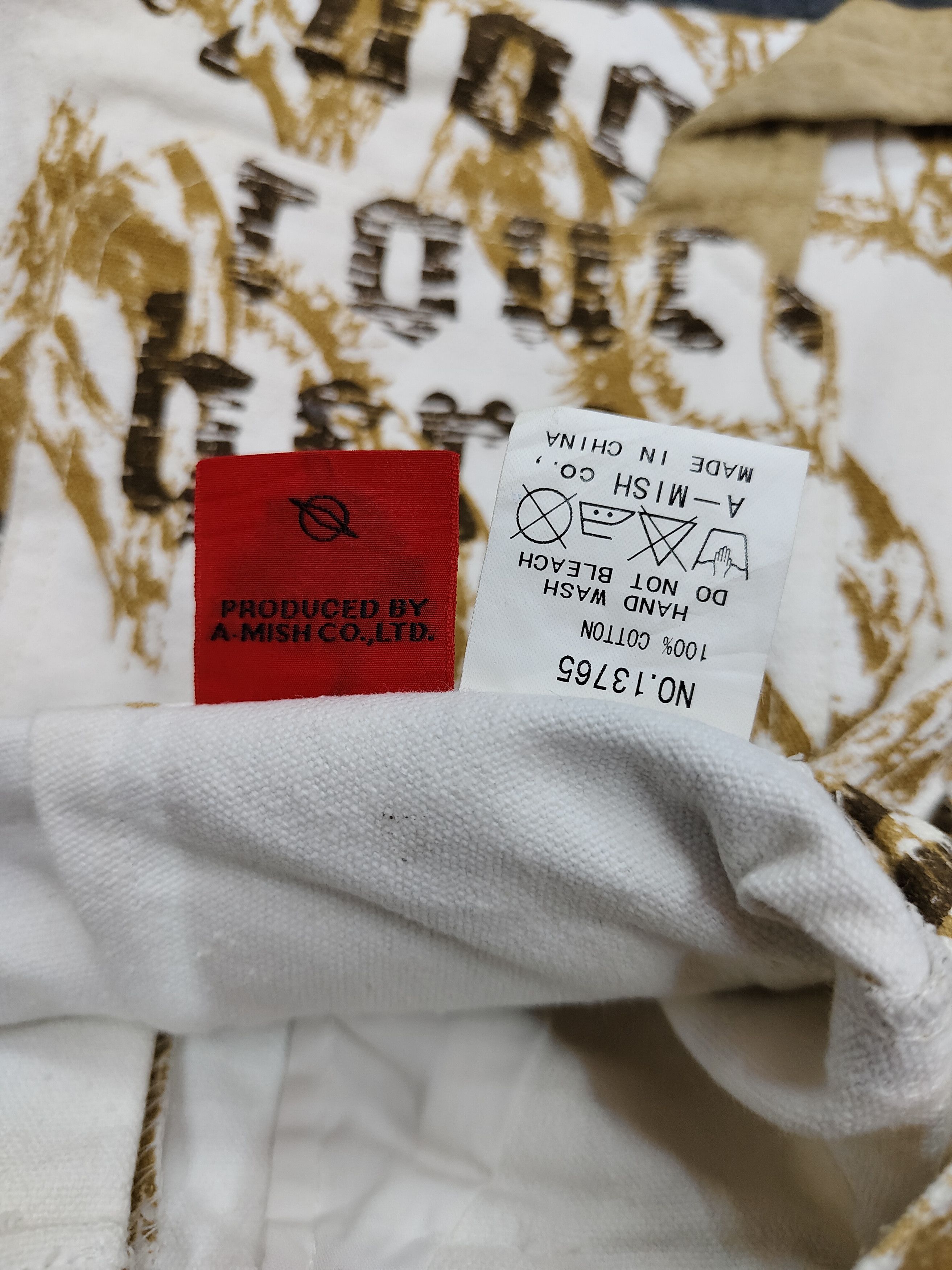 Japanese Brand 00s Algonquins🇯🇵 "don't touch here" Graphic Pants Size 28" / US 6 / IT 42 - 8 Thumbnail