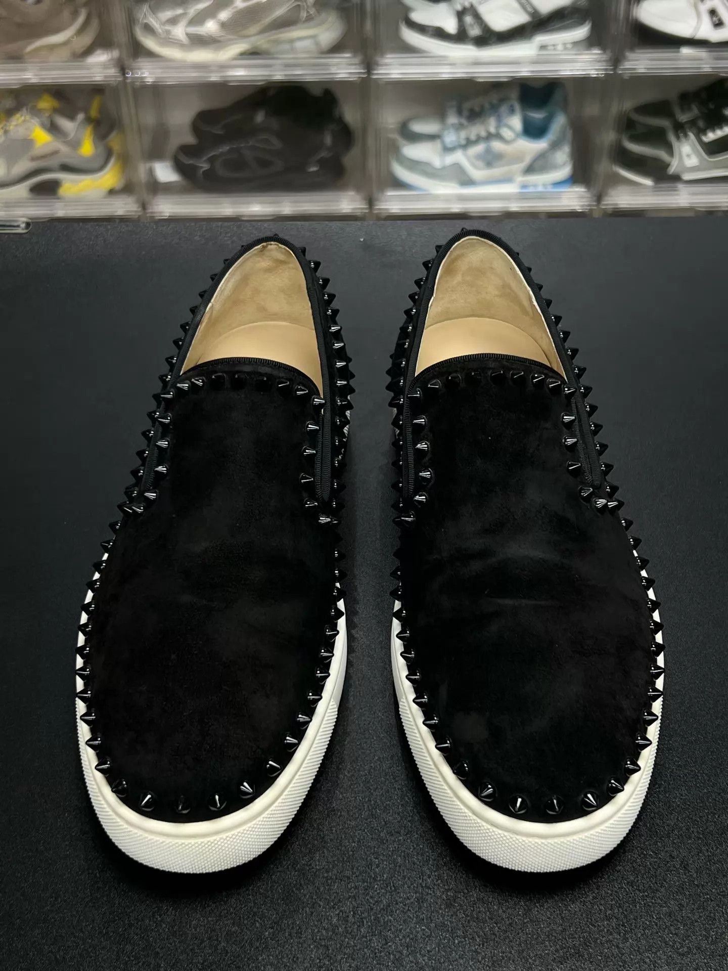 Christian Louboutin CL Pik Boat Studded Slip-On 41.5 Size US 8.5 / EU 41-42 - 2 Thumbnail