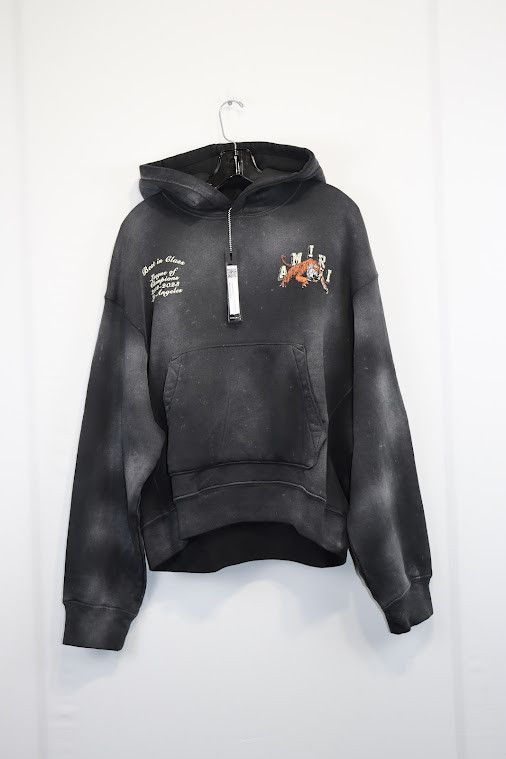 Amiri o1rshd1 Tiger Varsity Hoodie in Black Size US M / EU 48-50 / 2 - 2 Thumbnail