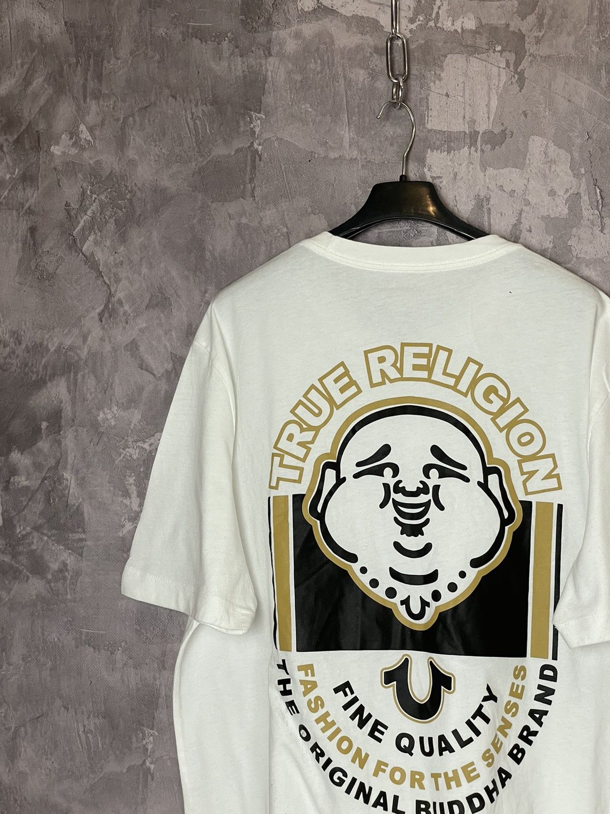 Japanese Brand × Rap Tees × True Religion Vintage 2000s True Religion Buddha Graphic T Shirt Size US XL / EU 56 / 4 - 6 Thumbnail