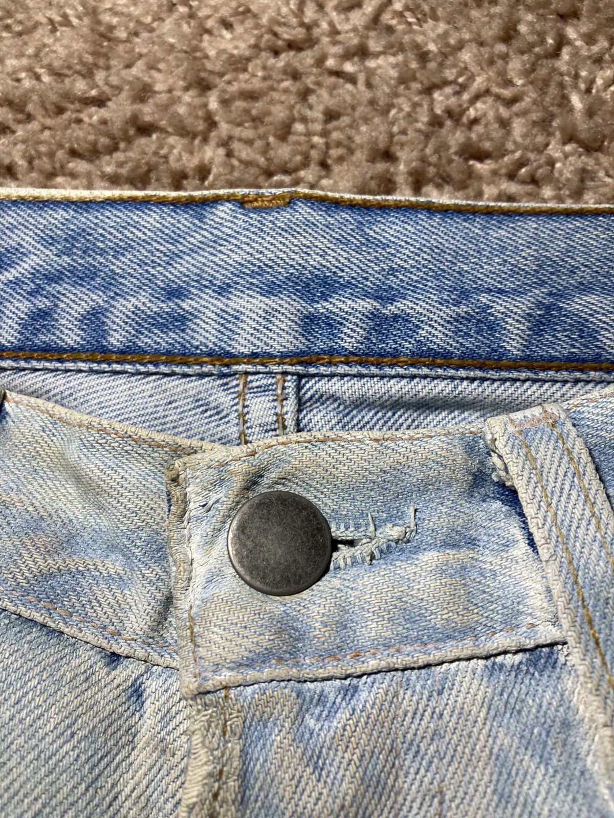 Maison Margiela SS03 Maison Margiela Artisanal Painted Denim Jean White 0 10 Size US 28 / EU 44 - 8 Thumbnail