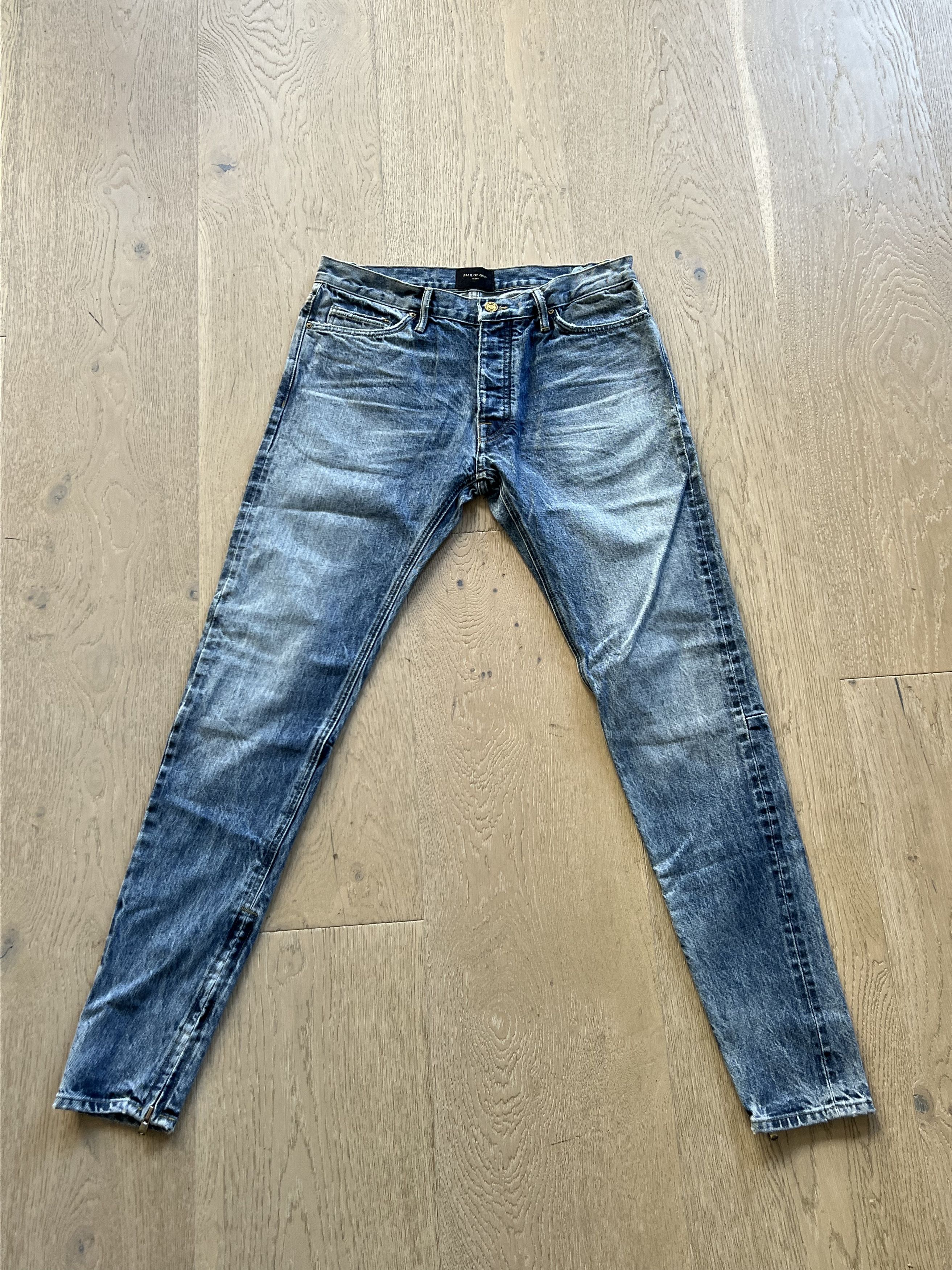 Fear of God $895 FEAR OF GOD INDIGO VINTAGE WASH SELVEDGE DENIM JEANS Size US 31 - 3 Thumbnail