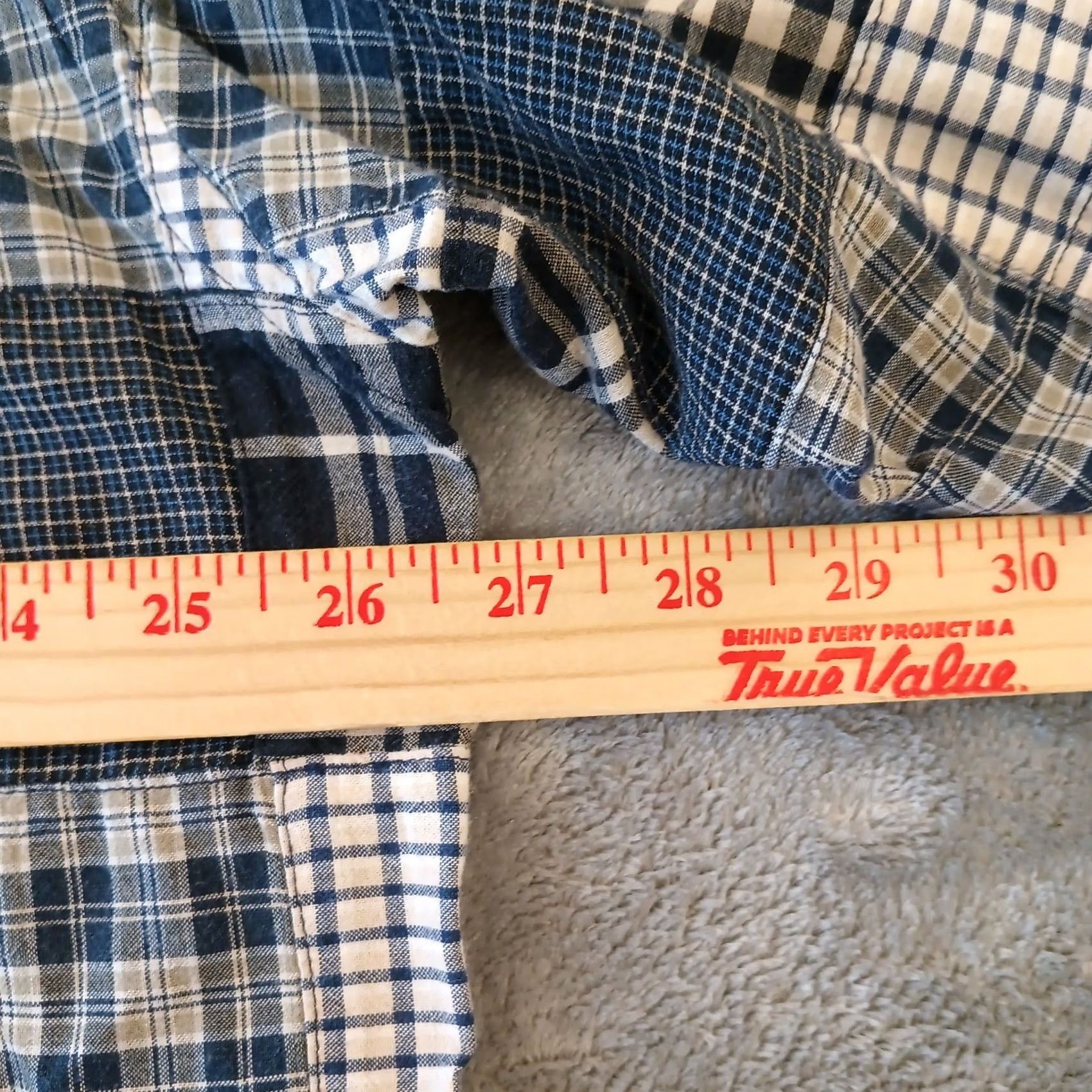 Jos. A. Bank Jos. A. Bank Shirt Mens XL Blue Patchwork Plaid Short Sleeve Button-Down Cotton Size US XL / EU 56 / 4 - 7 Thumbnail