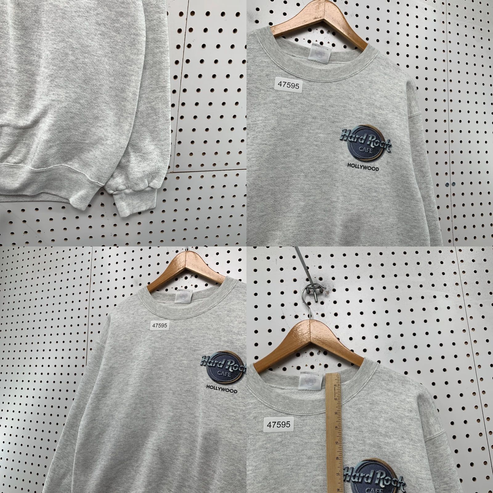 Hard Rock Cafe VINTAGE Hard Rock Cafe Hollywood Sweatshirt Men M Gray Fleece Crewneck USA Sweatshirt Mens Size US M / EU 48-50 / 2 - 8 Thumbnail
