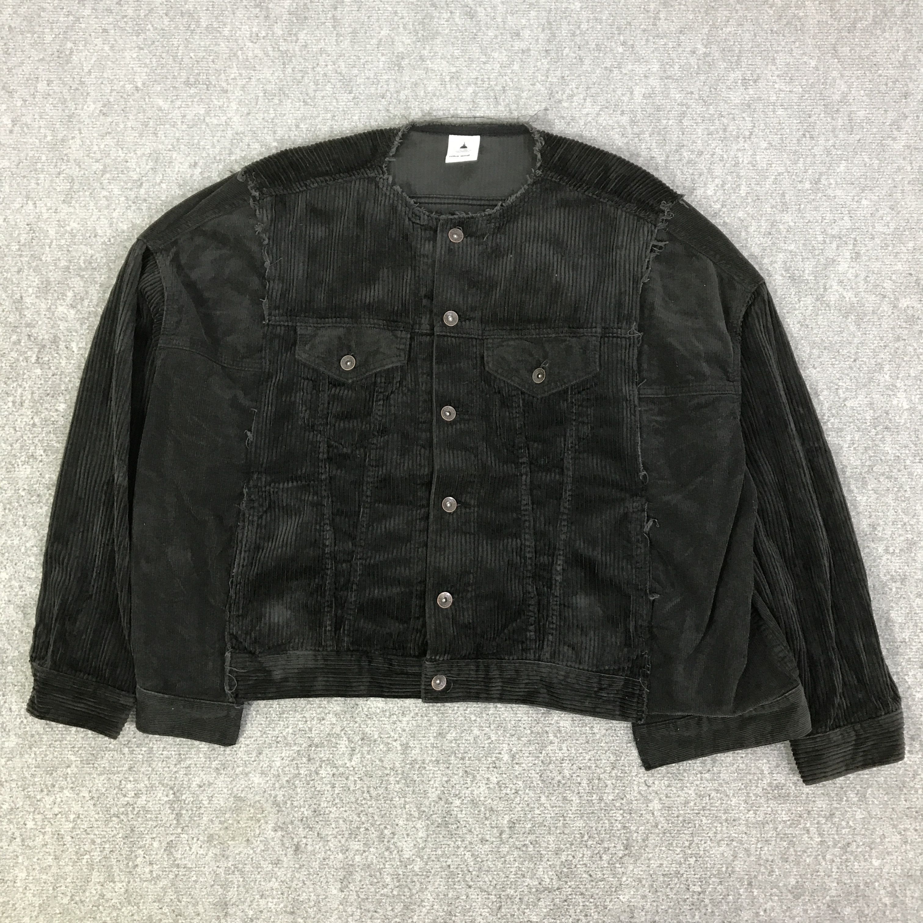 Japanese Brand NIKOAND PATCHWORD DESIGN OVERSIZE JACKET K96B2 Size US L / EU 52-54 / 3 - 1 Thumbnail