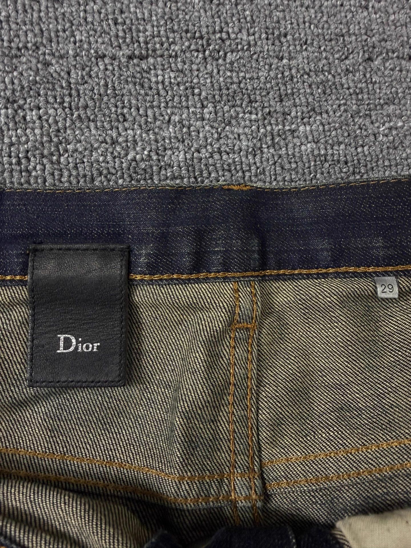 Dior Dior Homme Muddy Wash Knee Destroy Skinny Jeans Size US 29 - 5 Thumbnail