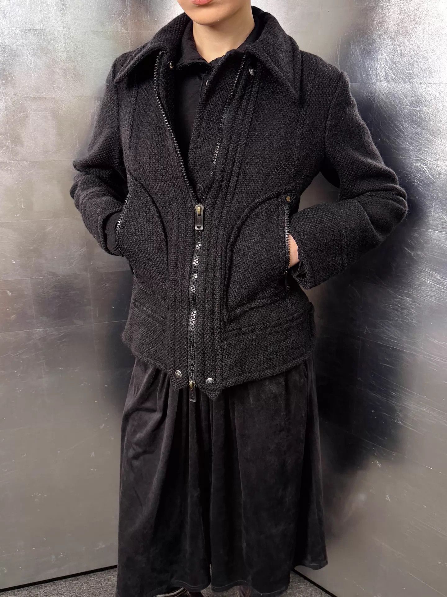 Diesel Diesel Vintage Wool Blend Knit Double-Zip Jacket S Size S / US 4 / IT 40 - 9 Thumbnail