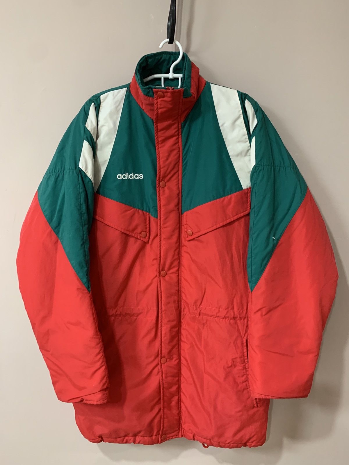 Vintage Vintage 90s Liverpool Style Football Parka Jacket Adidas M Size US M / EU 48-50 / 2 - 1 Thumbnail