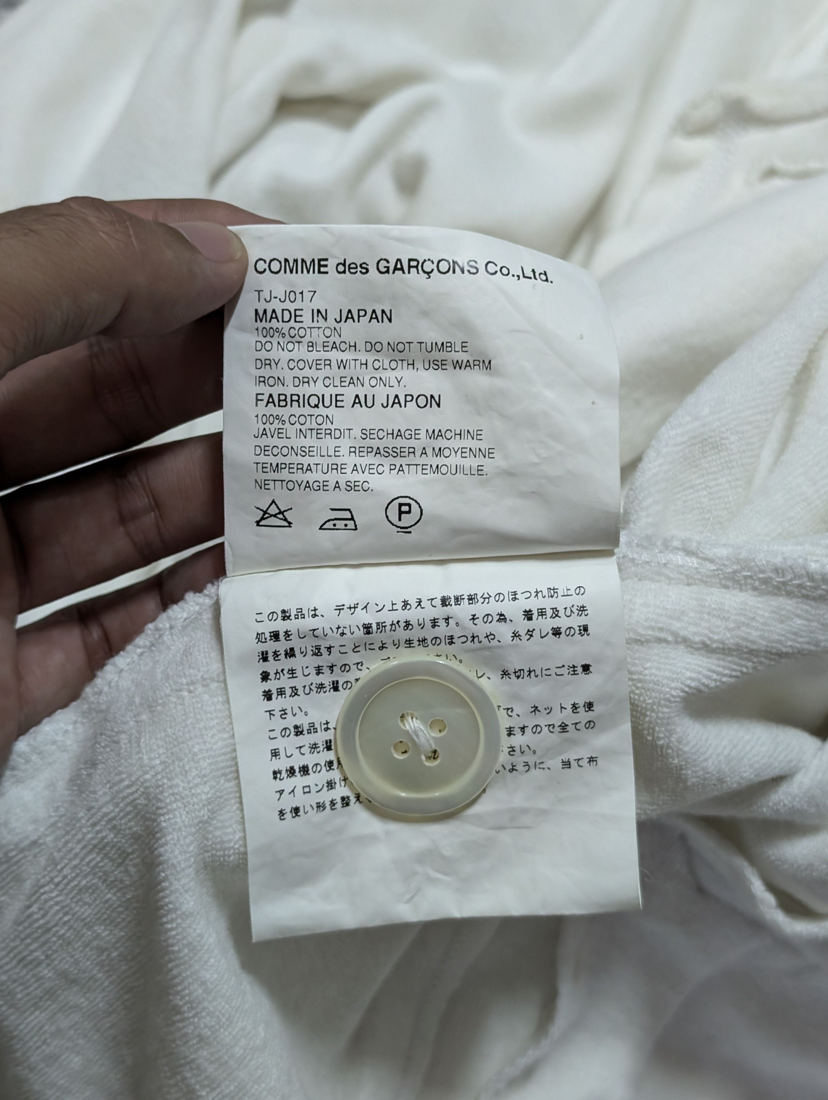 Comme des Garcons S/S 2003 Comme Des Garcons Cotton Cropped Jacket Size M / US 6-8 / IT 42-44 - 12 Thumbnail