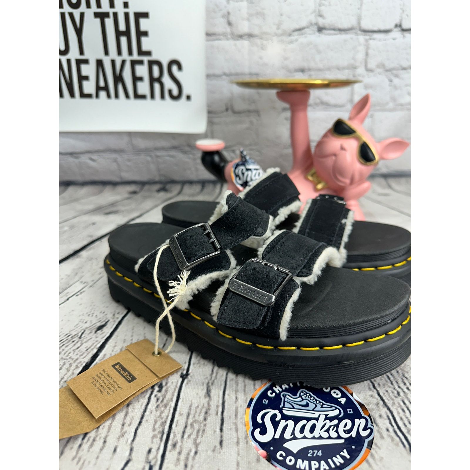 Dr. Martens Dr Martens Myles Platform Sandals Womens 8 Black Slides Size US 8 / IT 38 - 5 Thumbnail