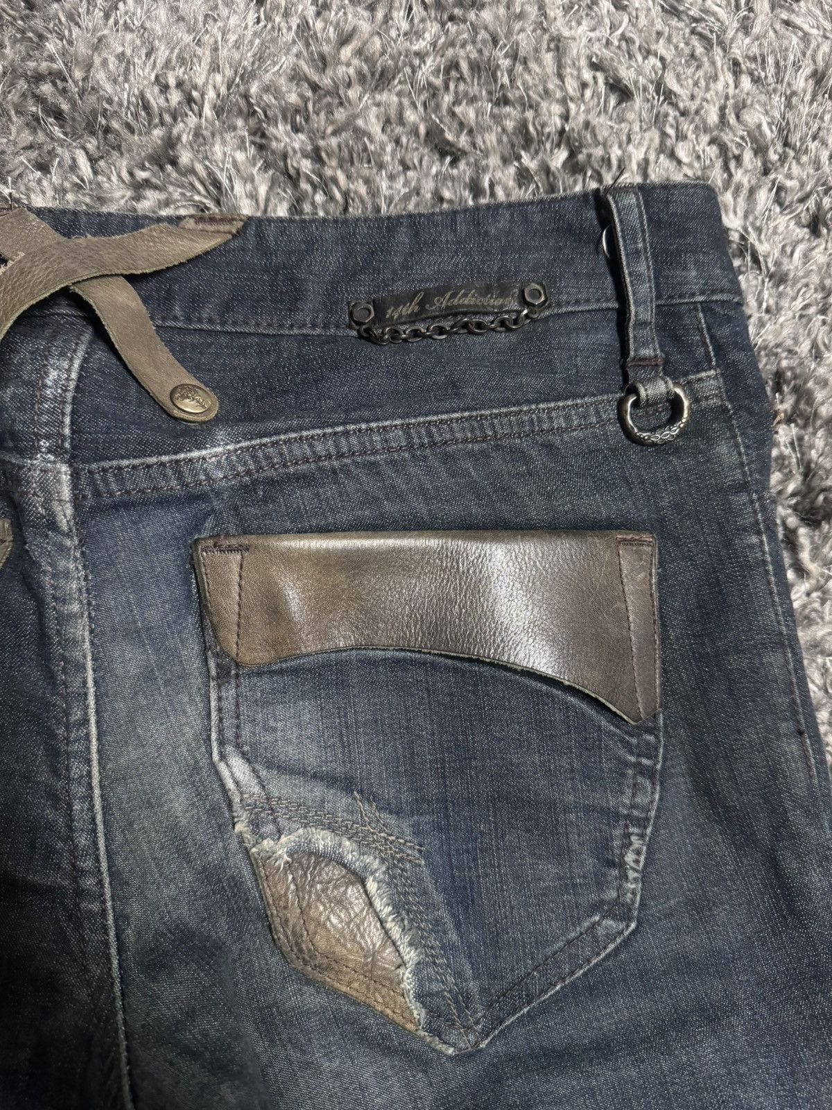 14th Addiction 14th Addiction Distressed Patchwork Jeans Size US 29 - 15 Thumbnail