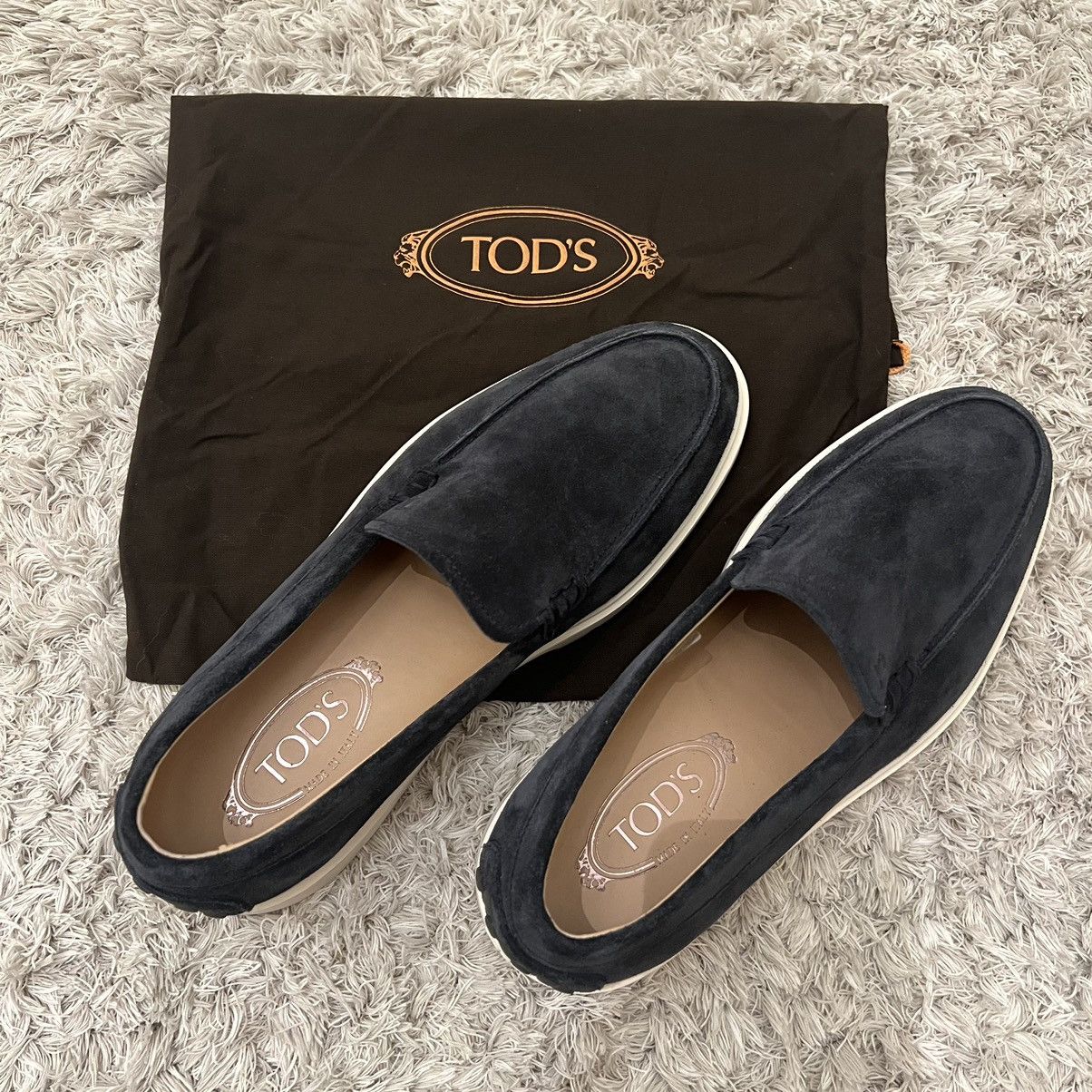 TOD's navy sneakers espadrillas loafers wear slip on