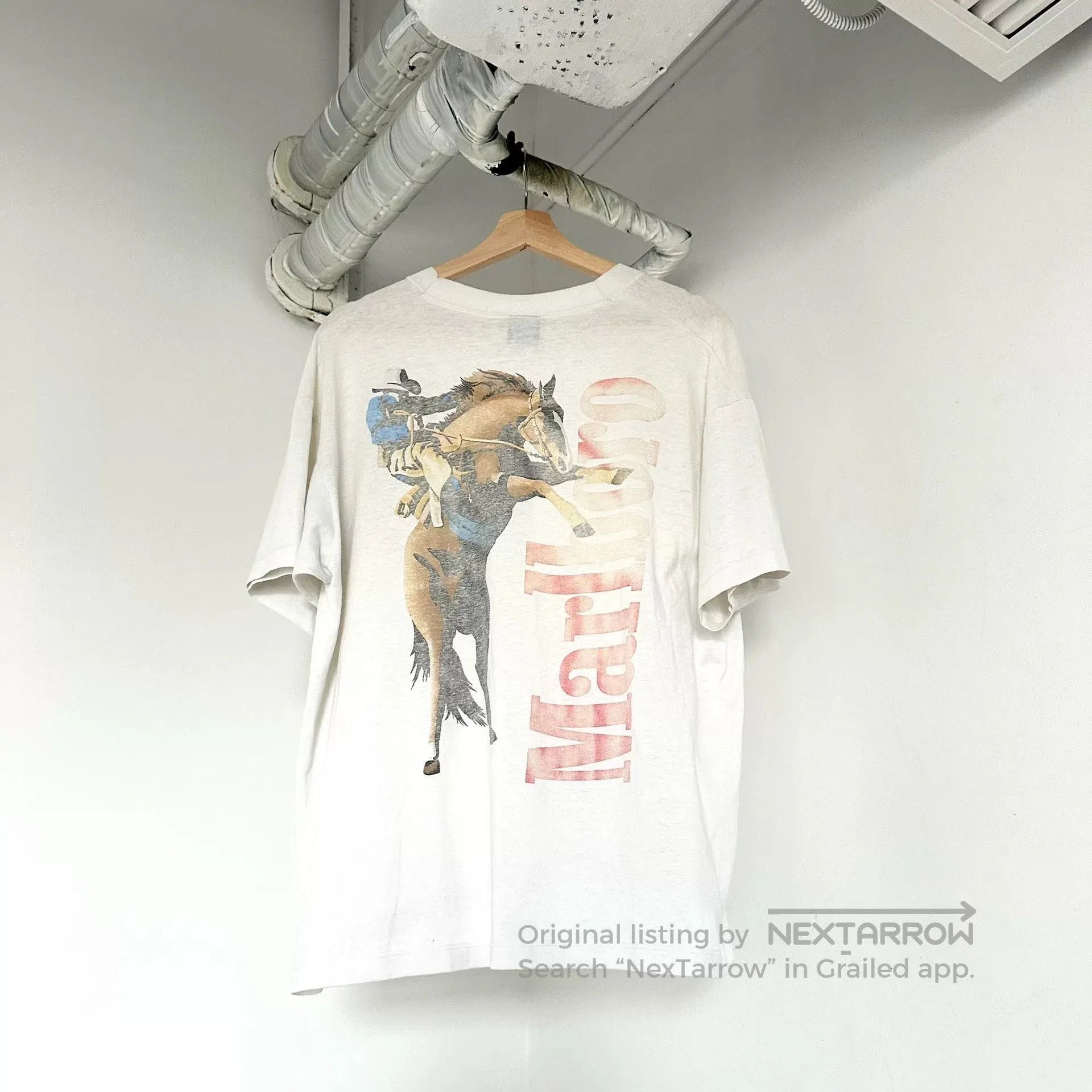Vintage vintage 90s Marlboro cowboy print t. Size US XL / EU 56 / 4 - 1 Thumbnail