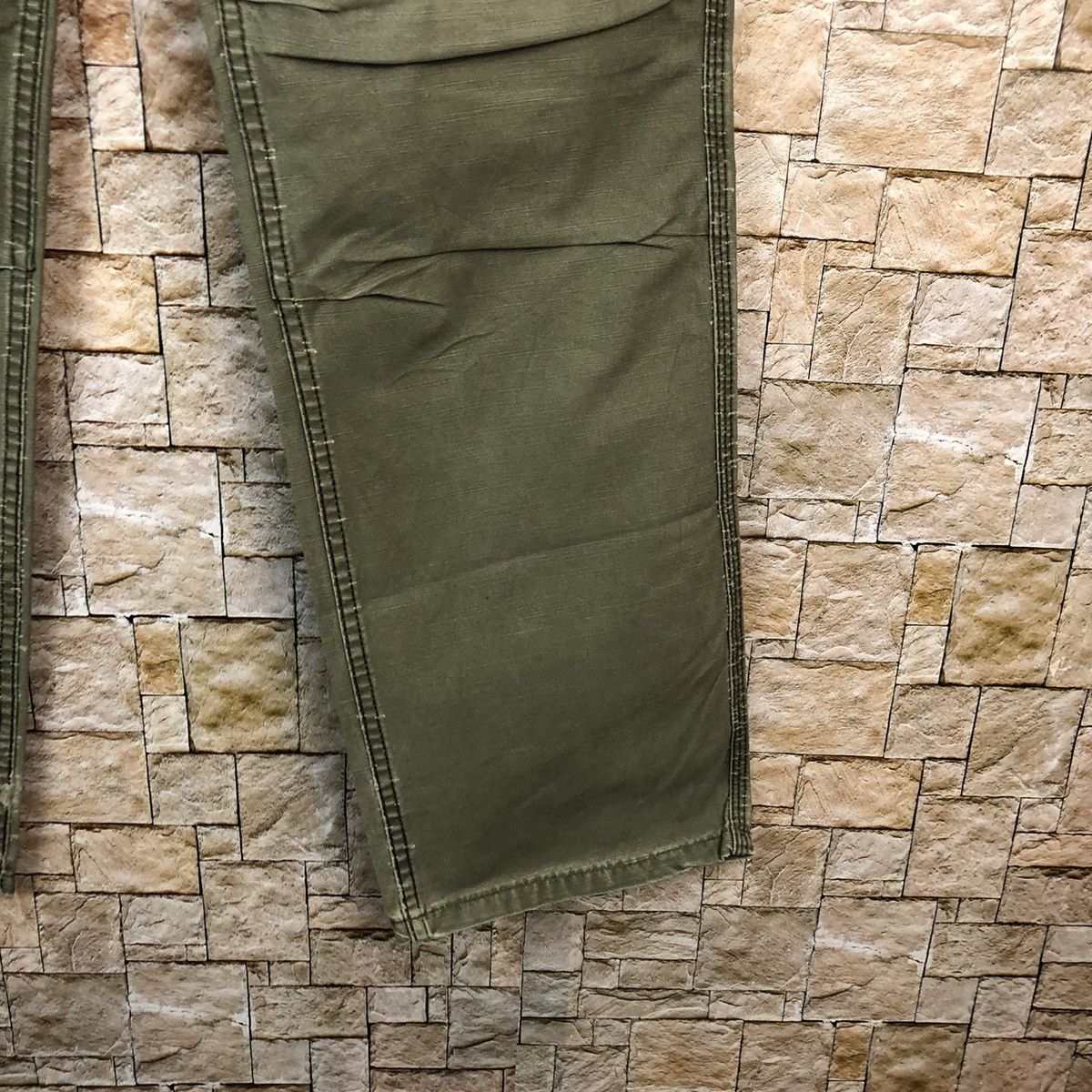 Faded Glory × Japanese Brand Twenty Works Green utility tactical Cargo Pants #A1143 Size US 31 - 12 Thumbnail