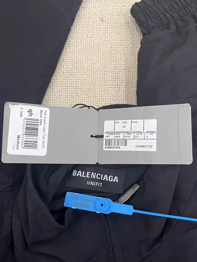 Balenciaga Balenciaga Solid Logo print zip-up sport long-sleeve jacke Size US M / EU 48-50 / 2 - 5 Thumbnail