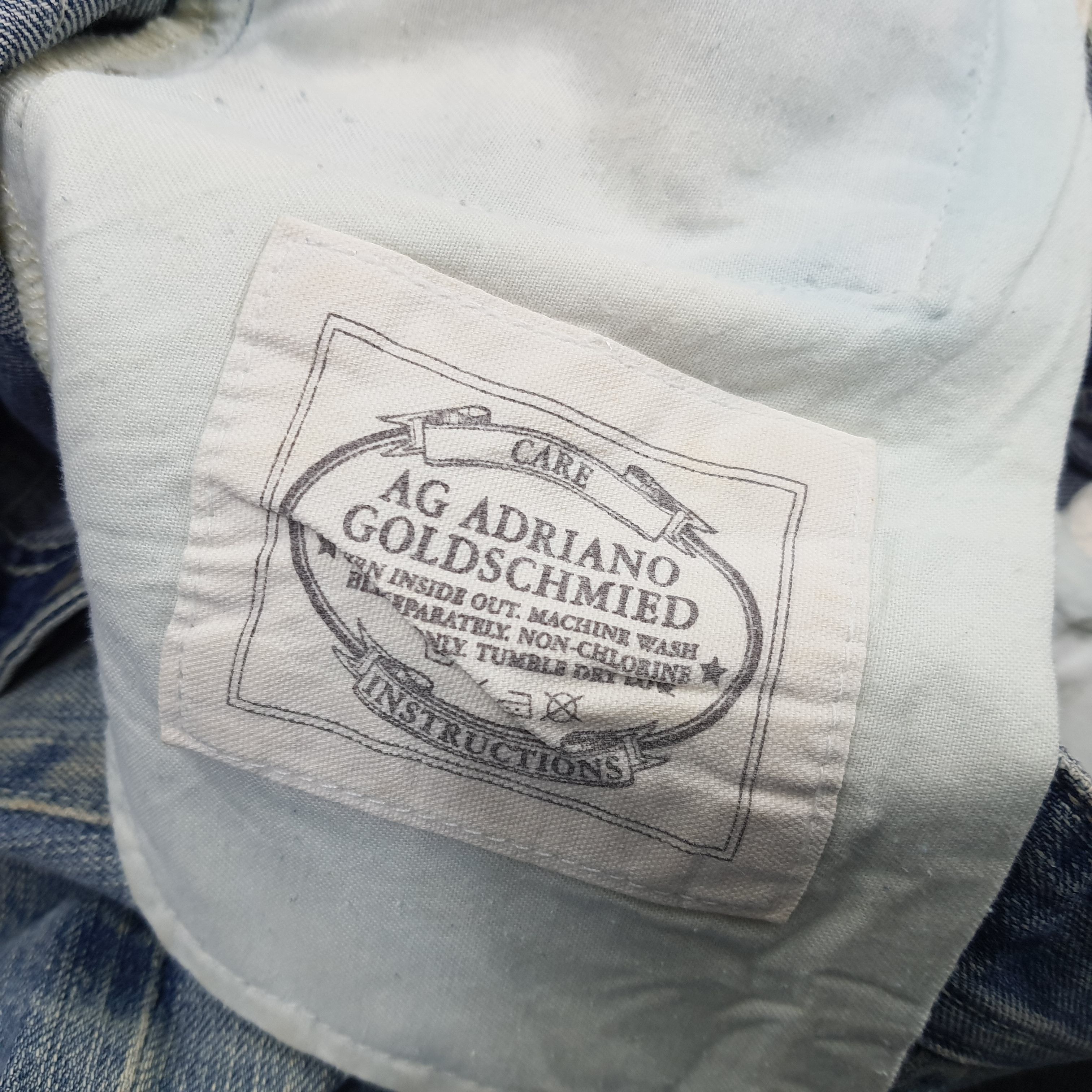 AG Adriano Goldschmied × Designer × Vintage Vintage AG Adriano Goldschmied Designer Denim Pants Size US 30 / EU 46 - 12 Thumbnail