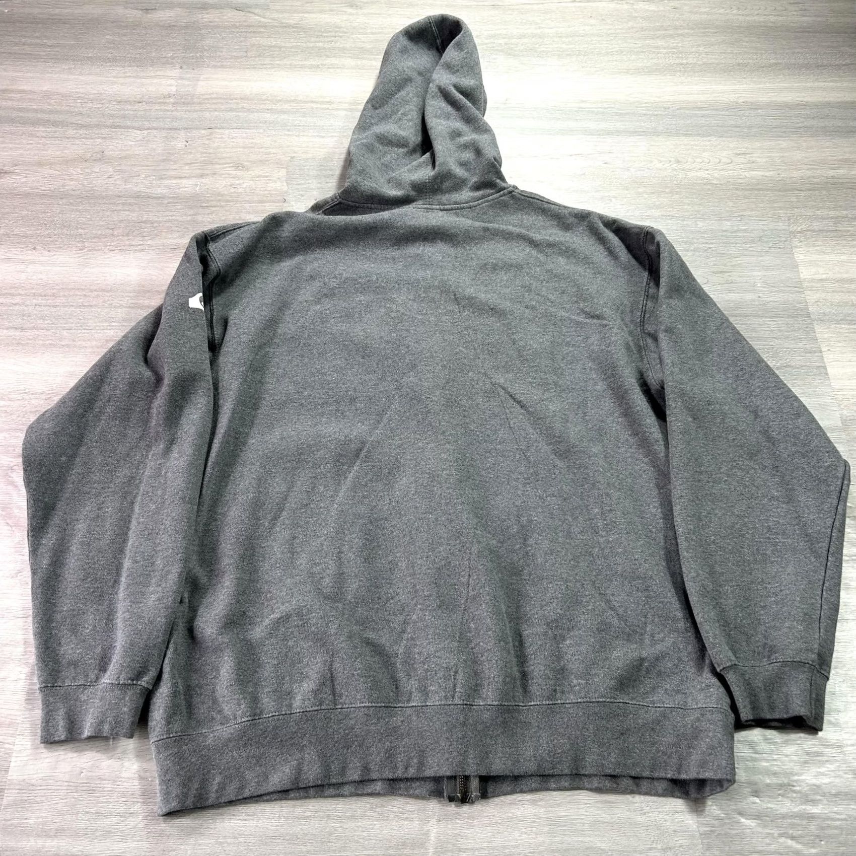 Quiksilver Quiksilver Hoodie Mens XL Gray Full Zip Fleece Sweatshirt Spell Out Chest Logo Size US XL / EU 56 / 4 - 2 Thumbnail