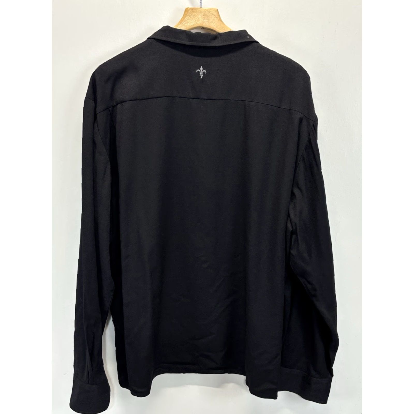 Vintage Da Vinci Mens 3XL Black Button-Up Shirt Stitch Charlie Sheen Bowling Camp Rayon Regular Size Collared Short Sleeve Button-Up Da Vinci Shirt Size US XXL / EU 58 / 5 - 4 Thumbnail