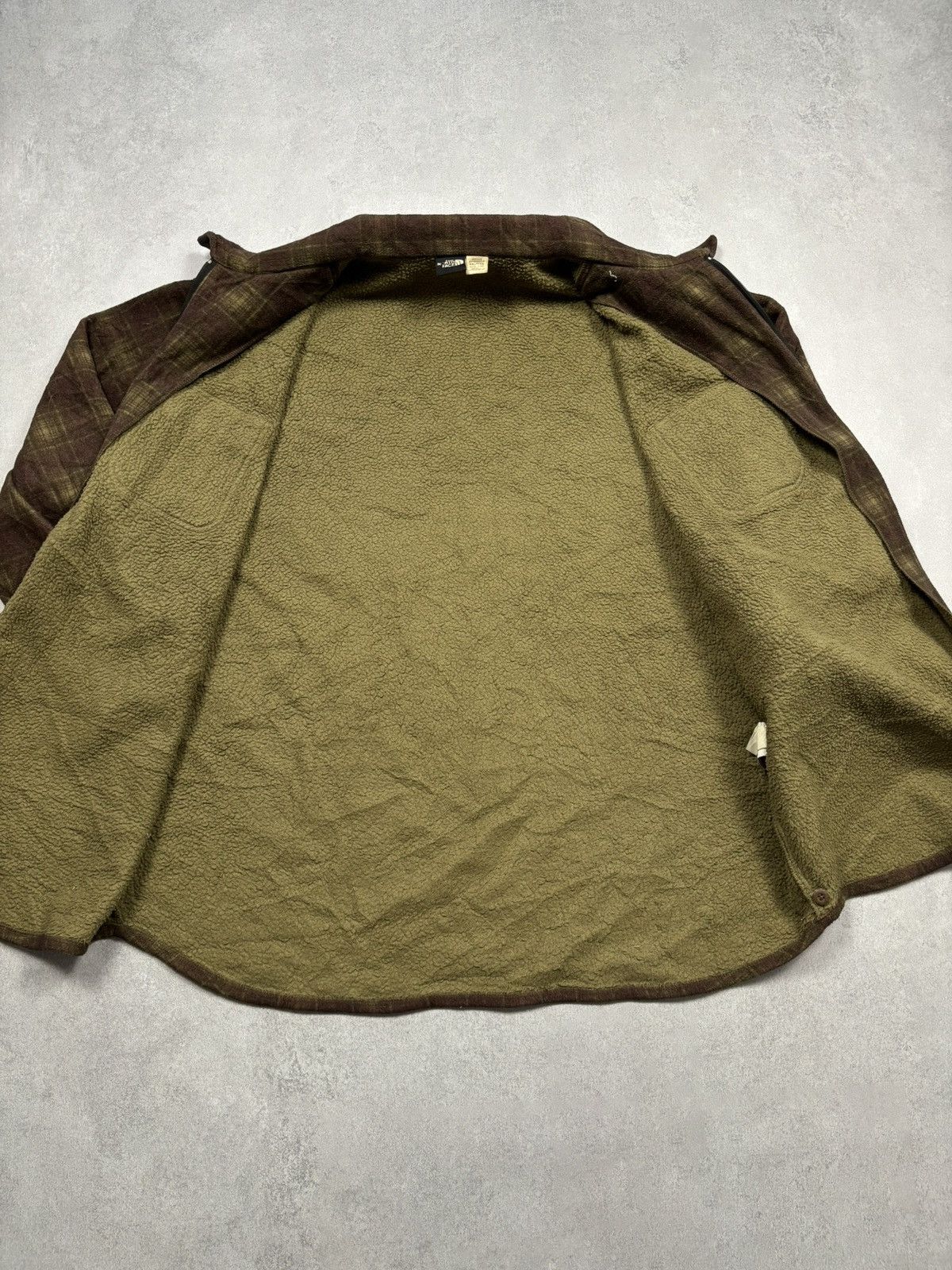 The North Face VTG 90s The North Face Plaid Fleece Lined Zip Up Overshirt Size US XXL / EU 58 / 5 - 10 Thumbnail