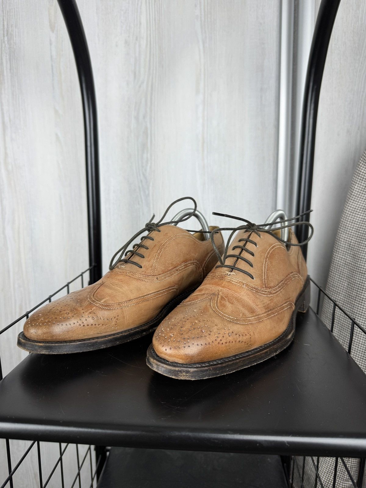 Bally Bally Brown Beige formsl oxford derby leather shoes us 8.5 Size US 8.5 / EU 41-42 - 8 Thumbnail