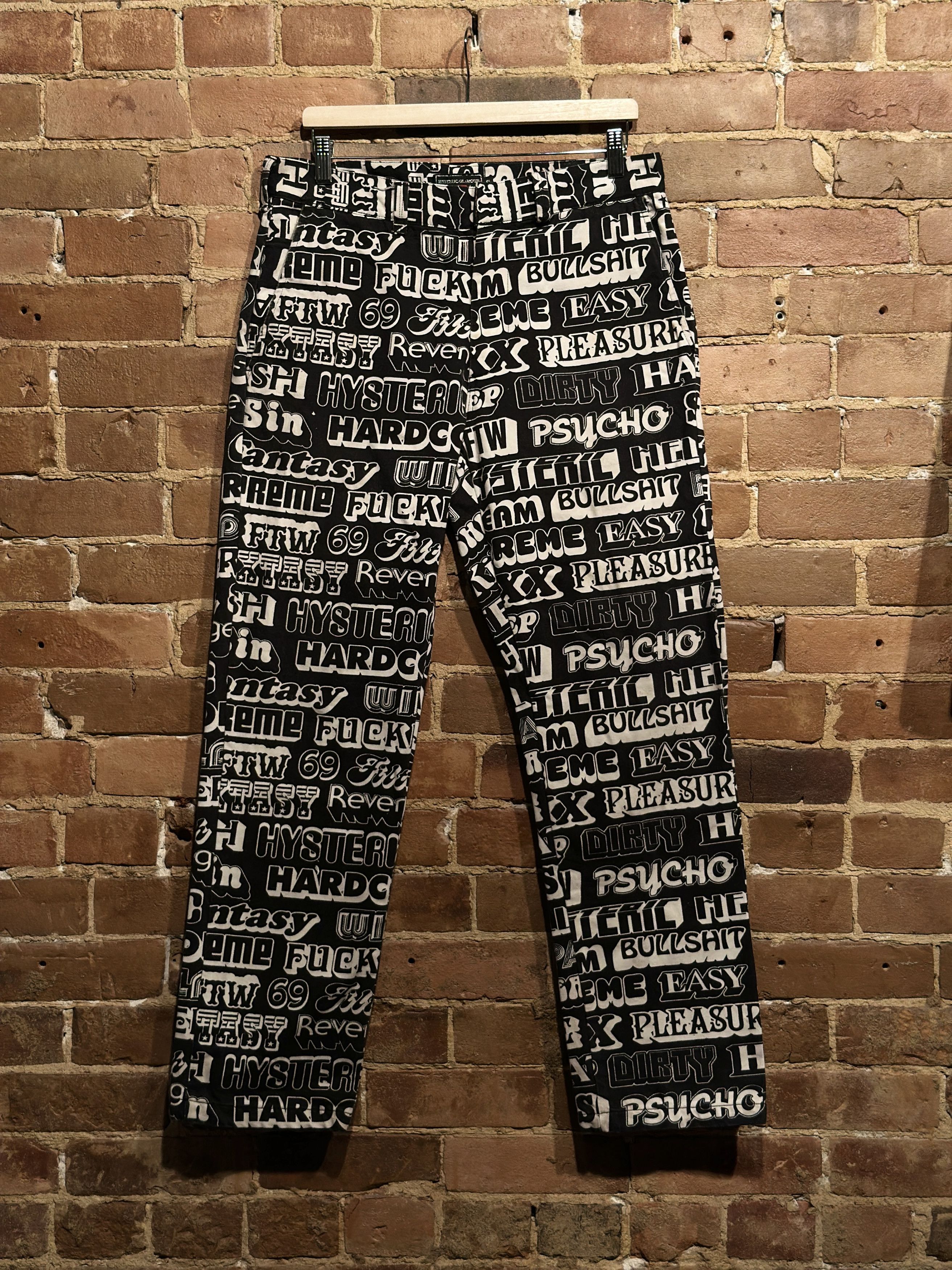 パンツ Supreme/HYSTERIC GLAMOUR Text Work Pant Supreme Hysteric Glamour Text Work Pant White Men's - FW17 - US
