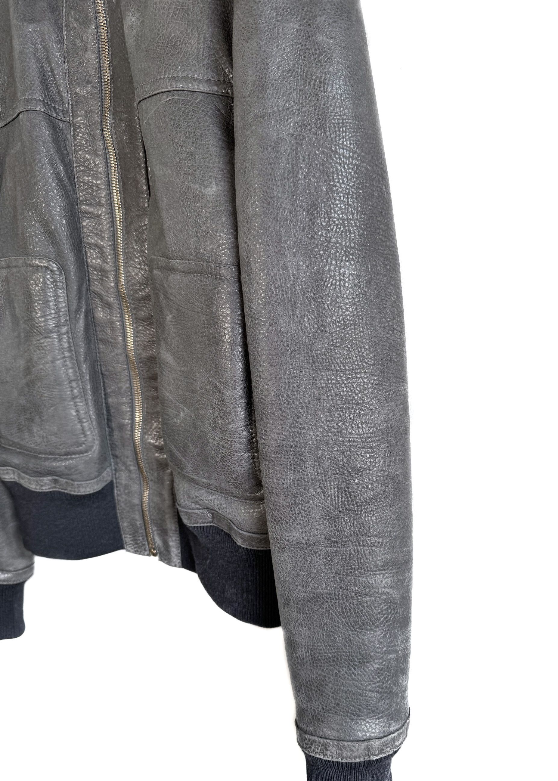 Dolce & Gabbana Dolce & Gabbana Grey Lambskin Leather Shearling Bomber Size US L / EU 52-54 / 3 - 6 Thumbnail