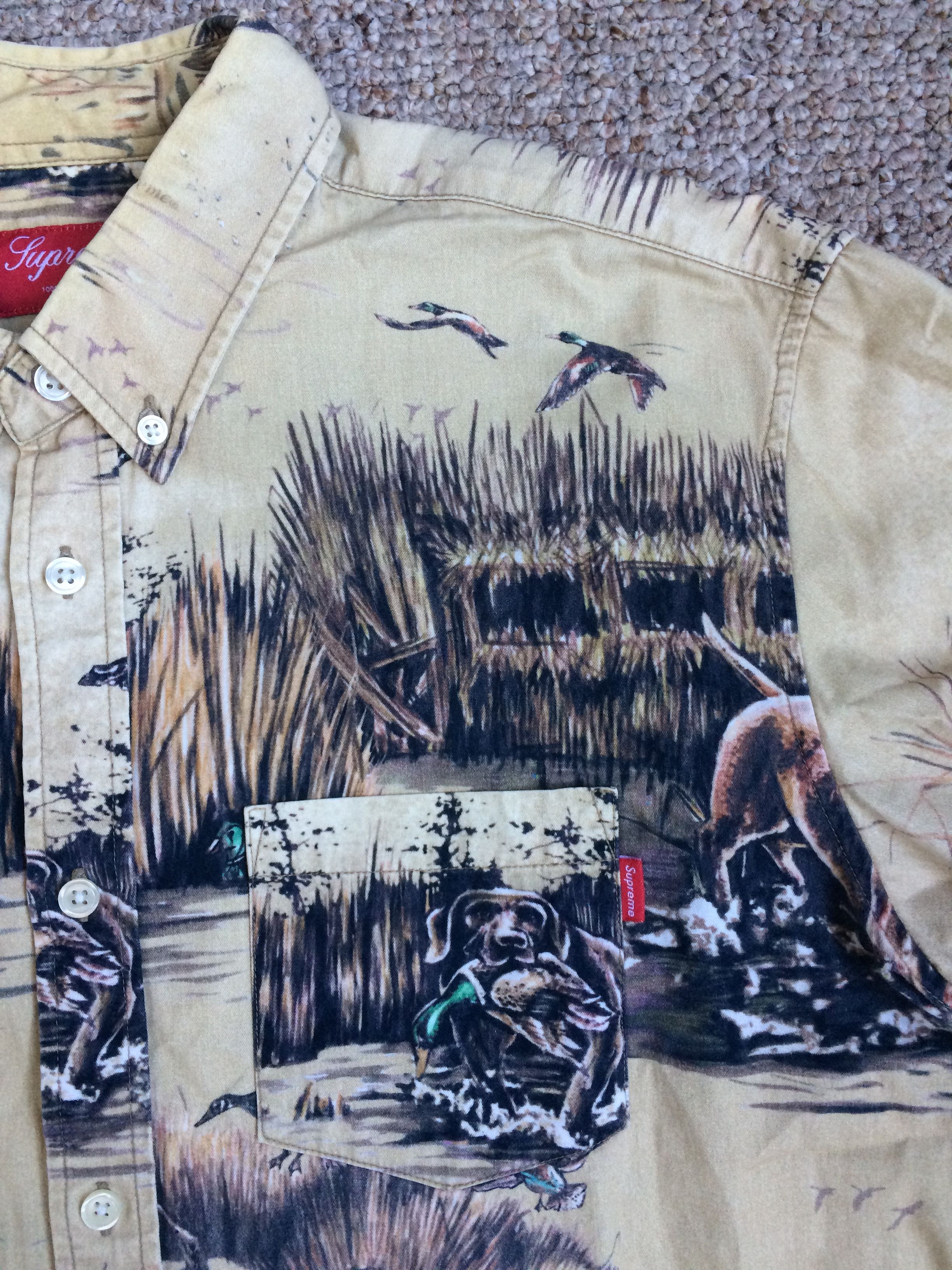 Supreme F/W 2012 Supreme Dogs & Ducks Button Up Shirt Size US L / EU 52-54 / 3 - 3 Thumbnail