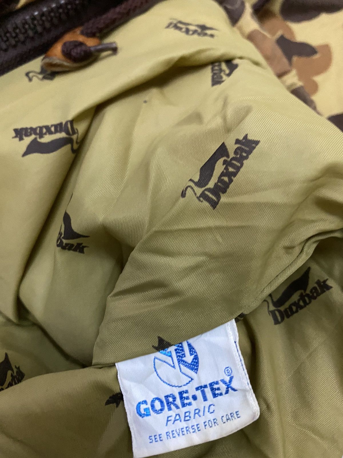 Vintage 💥Vintage 80s Goretex Duxbak Duck Camo Hoodie Size US M / EU 48-50 / 2 - 8 Thumbnail