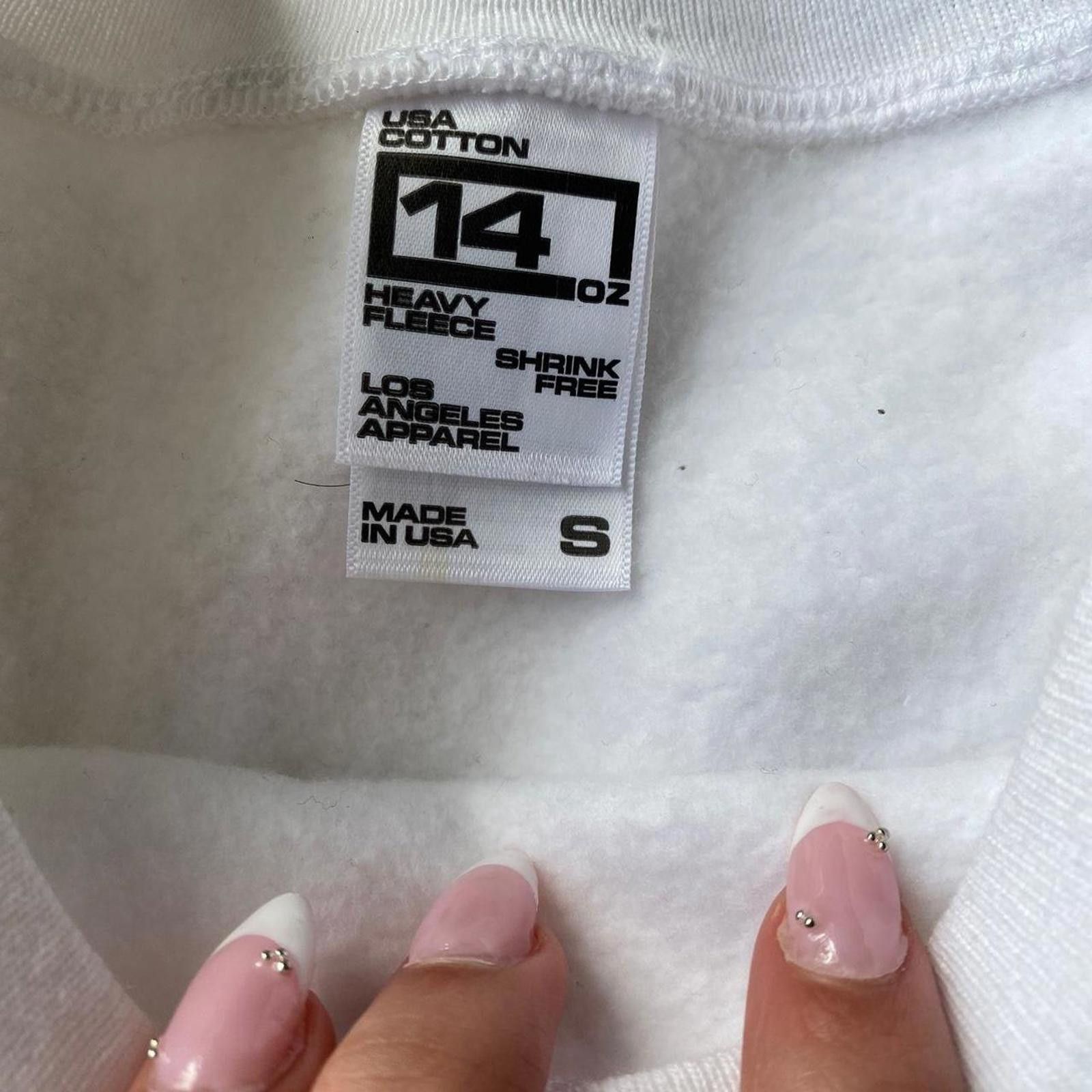 Other White crewneck with blue accents- summer crewneck Size S / US 4 / IT 40 - 5 Thumbnail
