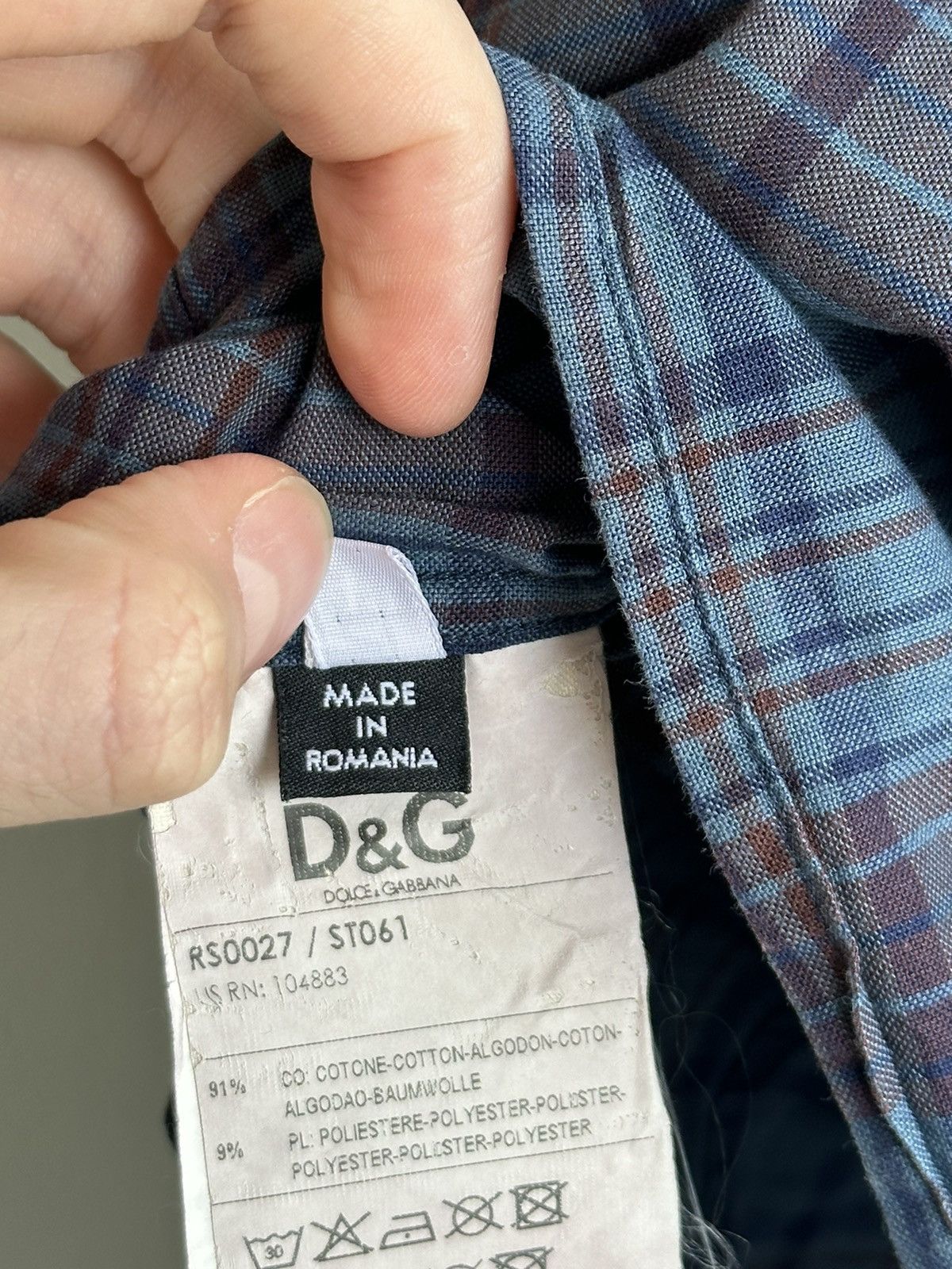 Dolce & Gabbana VTG Dolce & Gabbana Sleeveless Western Plaid Shirt Size 48 Size US M / EU 48-50 / 2 - 13 Thumbnail