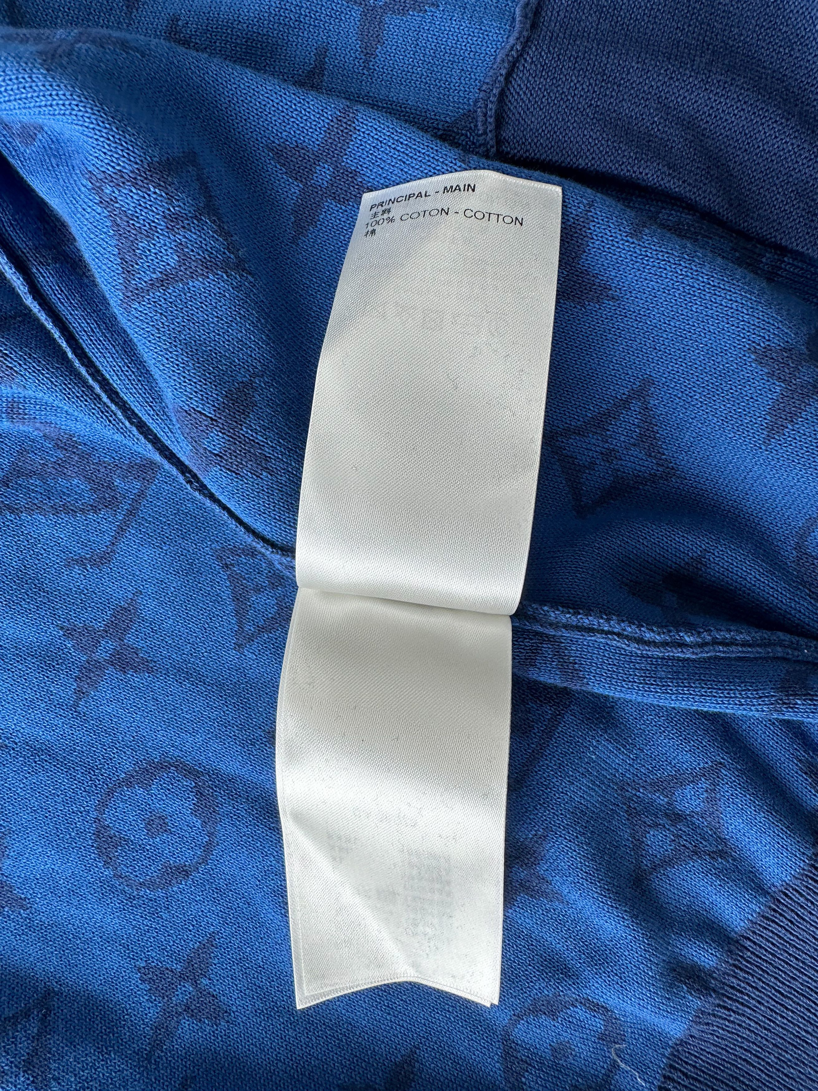 Louis Vuitton × Yayoi Kusama Louis Vuitton Yayoi Kusama Blue Monogram Cardigan Size US XXL / EU 58 / 5 - 5 Thumbnail