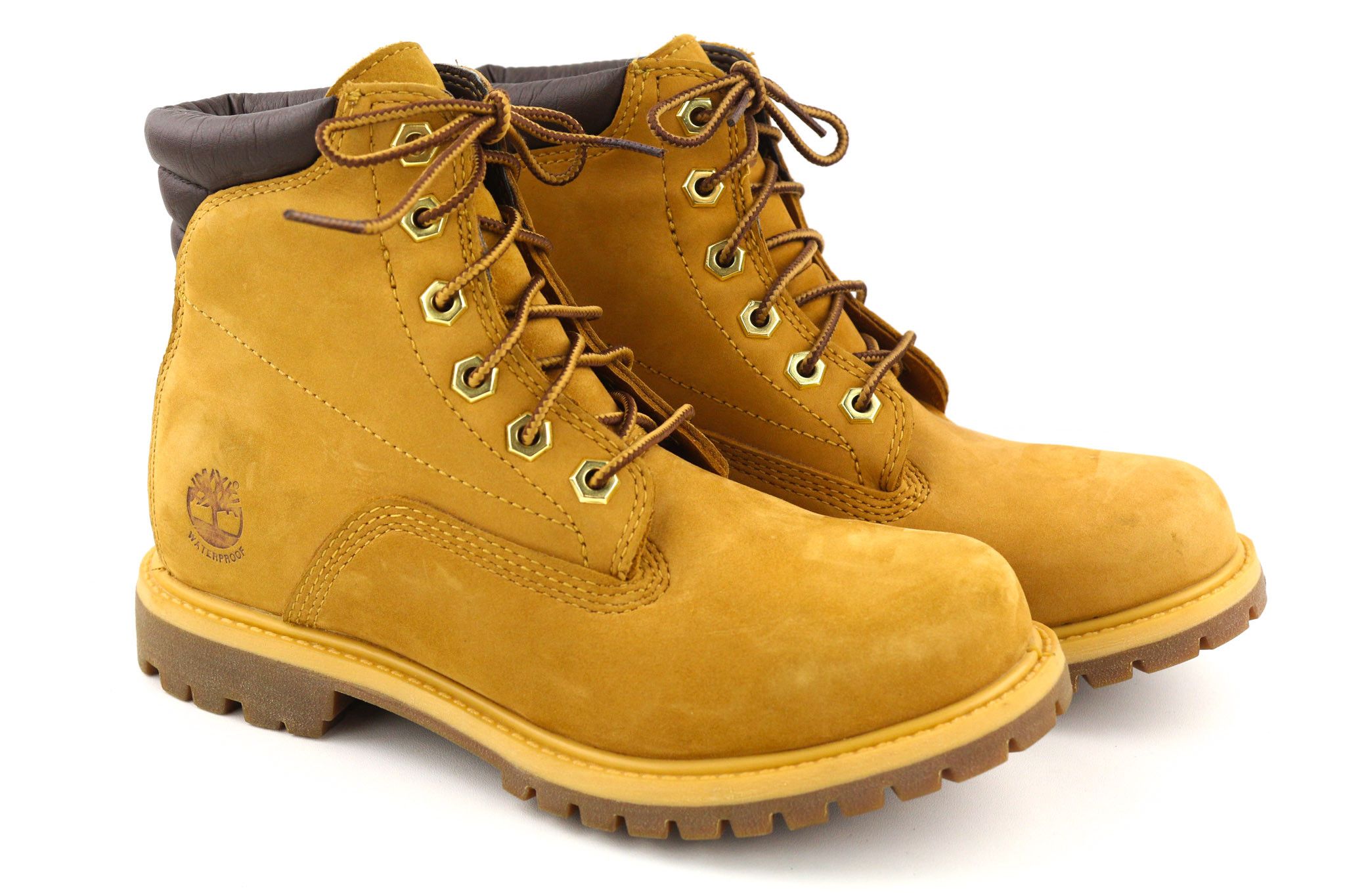 Timberland 8168R UK4.5 Brown Leather Waterproof 80986 Size US 5 / IT 35 - 1 Thumbnail