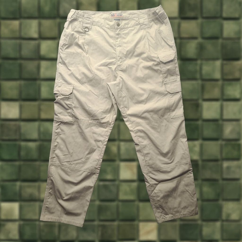 Vintage 5.11 Tactical Pants Mens 40x32 Taclite Pro Regular Cargo Pant Beige 5.11 USA Army Outdoor Navy? Size US 40 / EU 56 - 1 Thumbnail