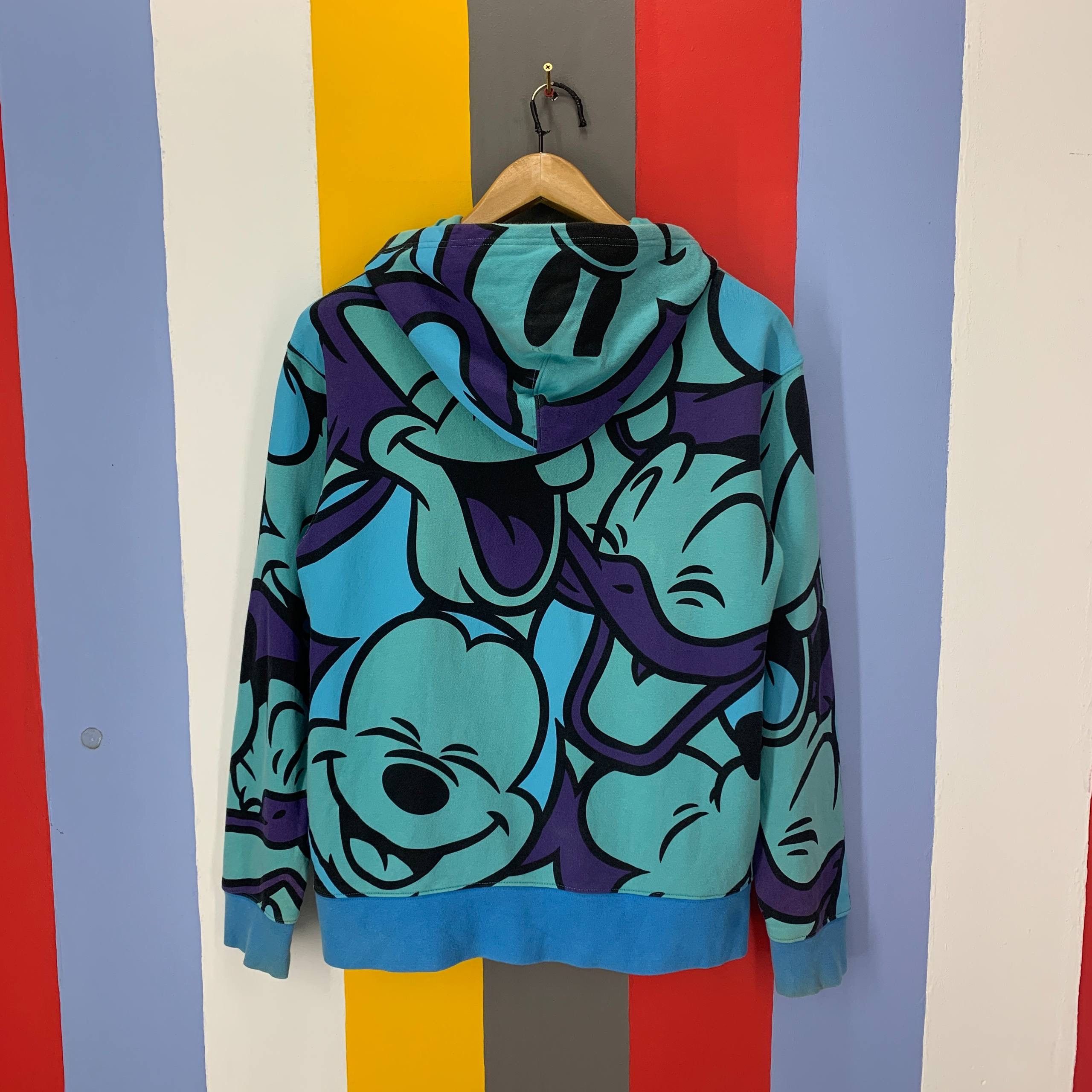Disney Vintage MICKEY MOUSE Full Print Hoodie #2578/V Size US M / EU 48-50 / 2 - 21 Thumbnail