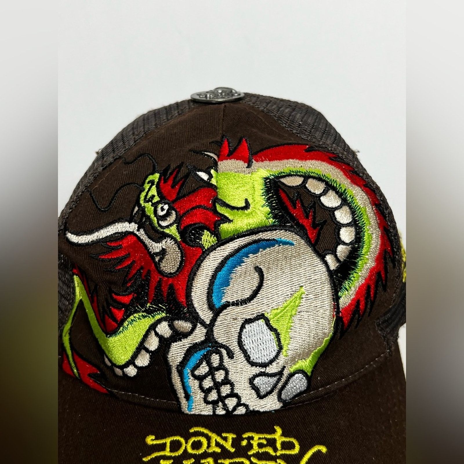 Christian Audigier Vintage Christian Audigier Ed Hardy Skull Dragon Hat RARE Size ONE SIZE - 2 Thumbnail